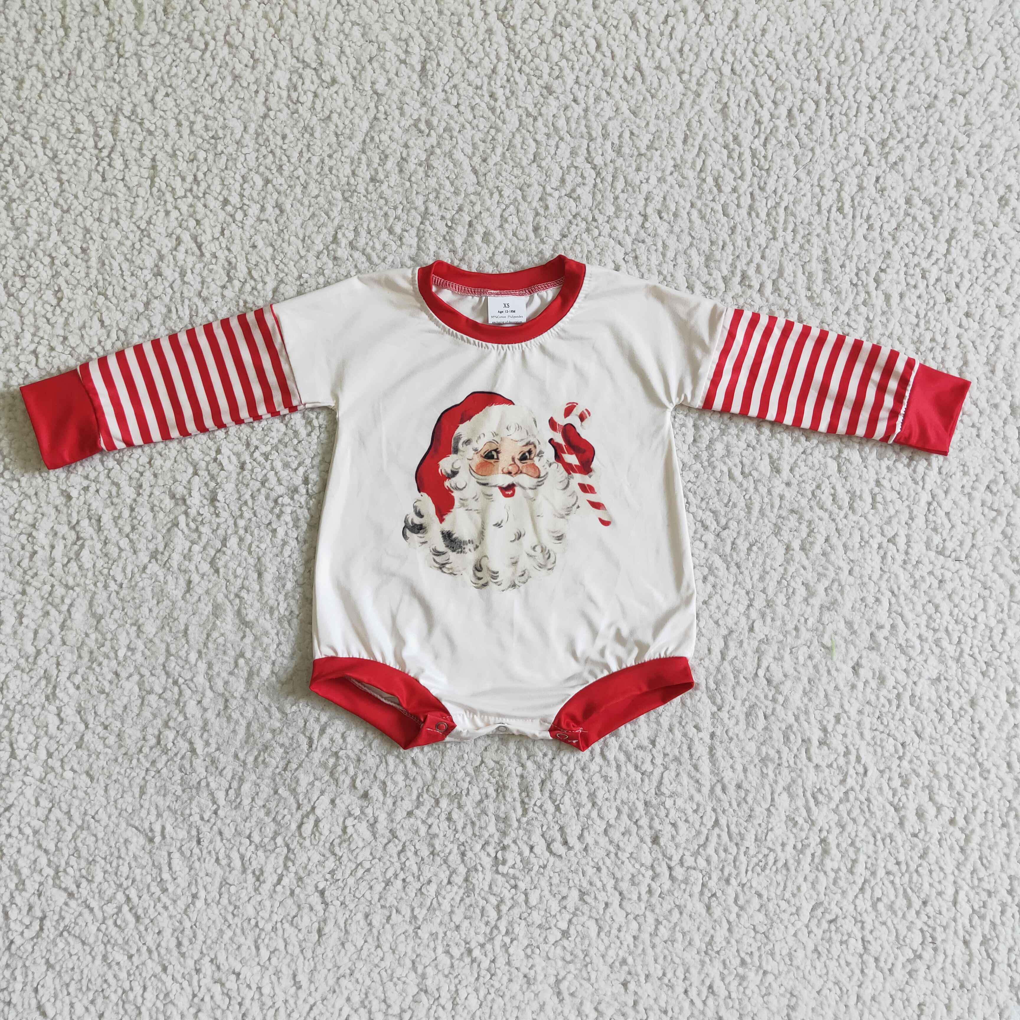 LR0104 baby girl clothes red santa claus christmas bubble-promotion 2025.10.18 $5.5