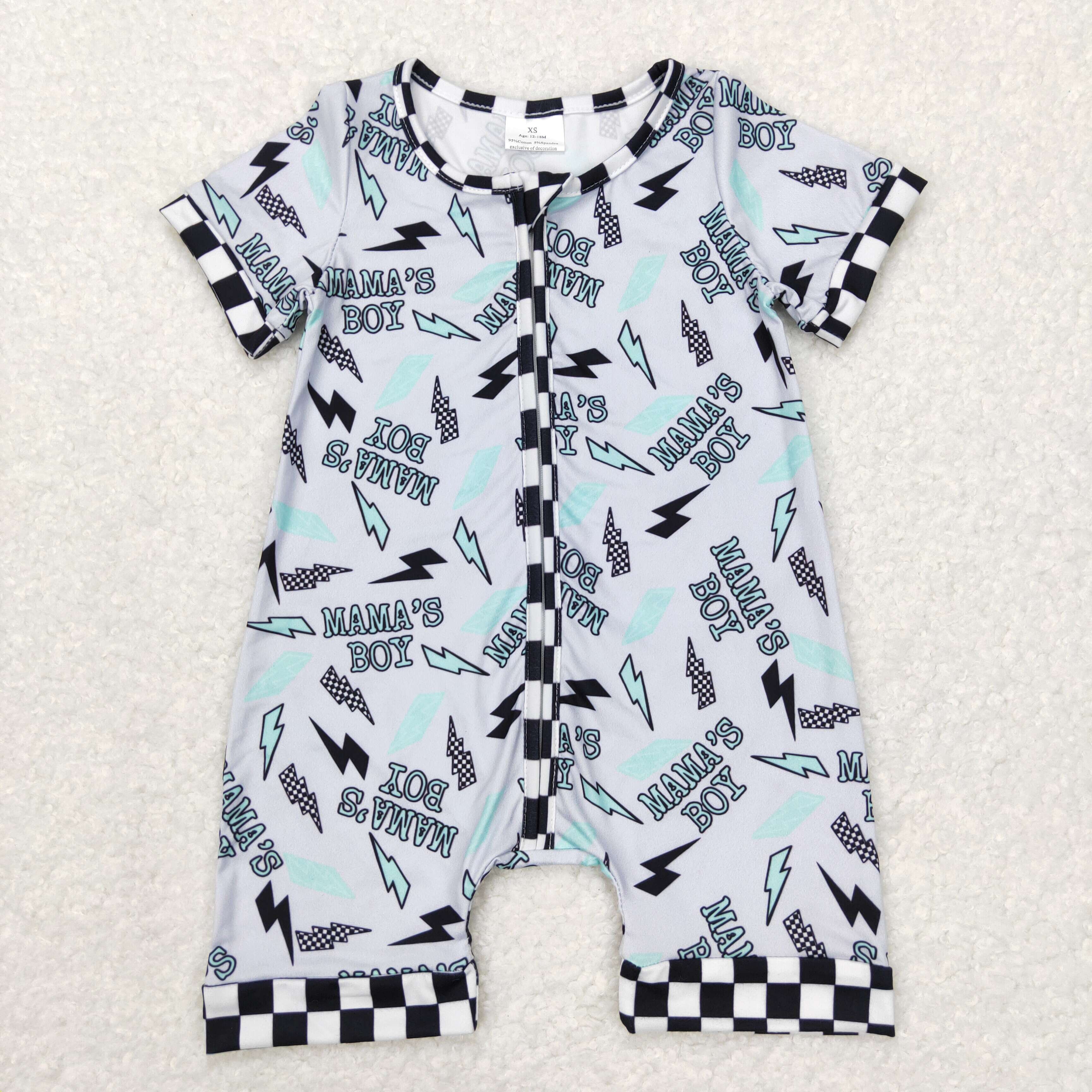 SR0563 baby boy clothes mama's boy mother's day clothes boy summer romper
