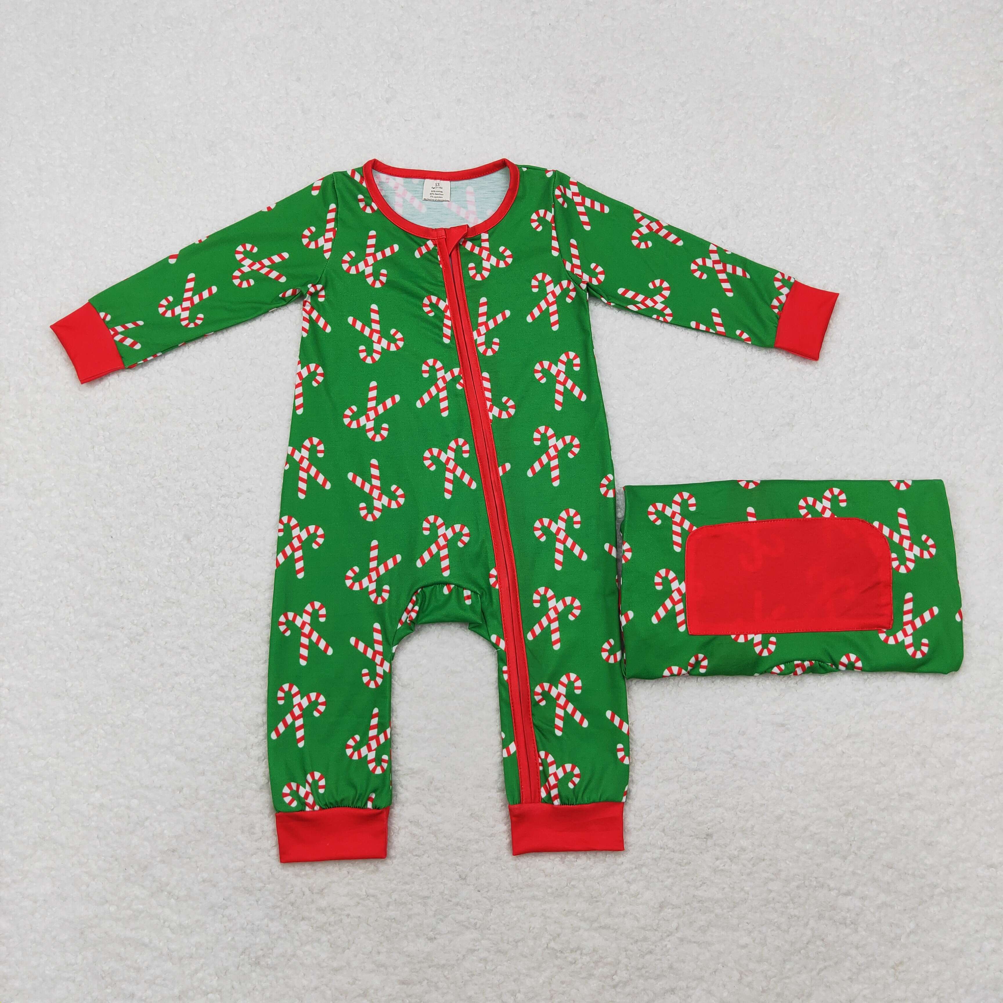 LR1237 RTS baby boy clothes crutch boy christmas winter romper -BAMBOO