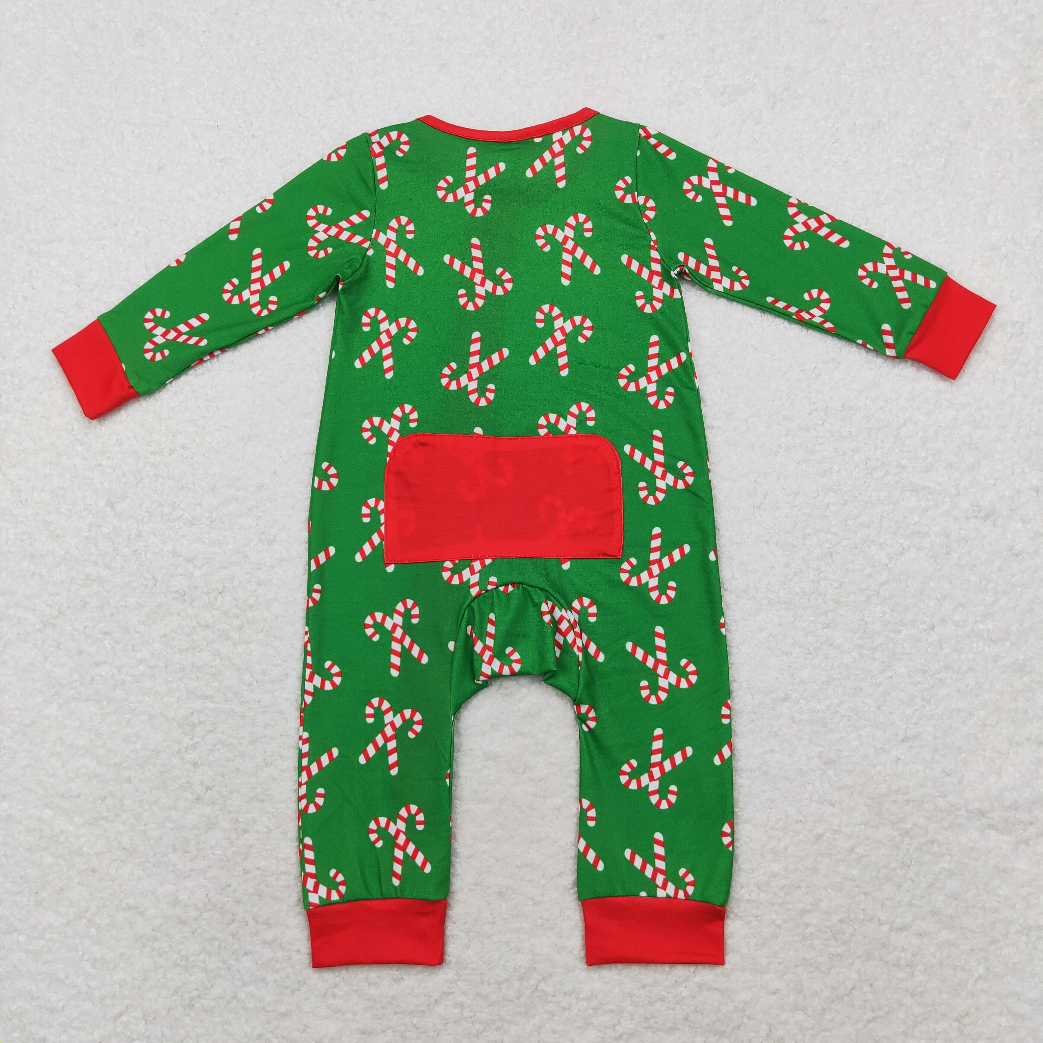 LR1237 RTS baby boy clothes crutch boy christmas winter romper -BAMBOO