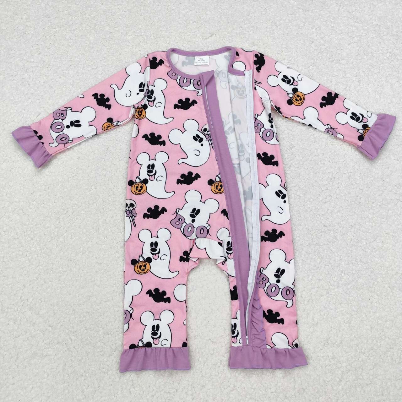 LR1424 RTS baby girl clothes ghost girl halloween winter romper 