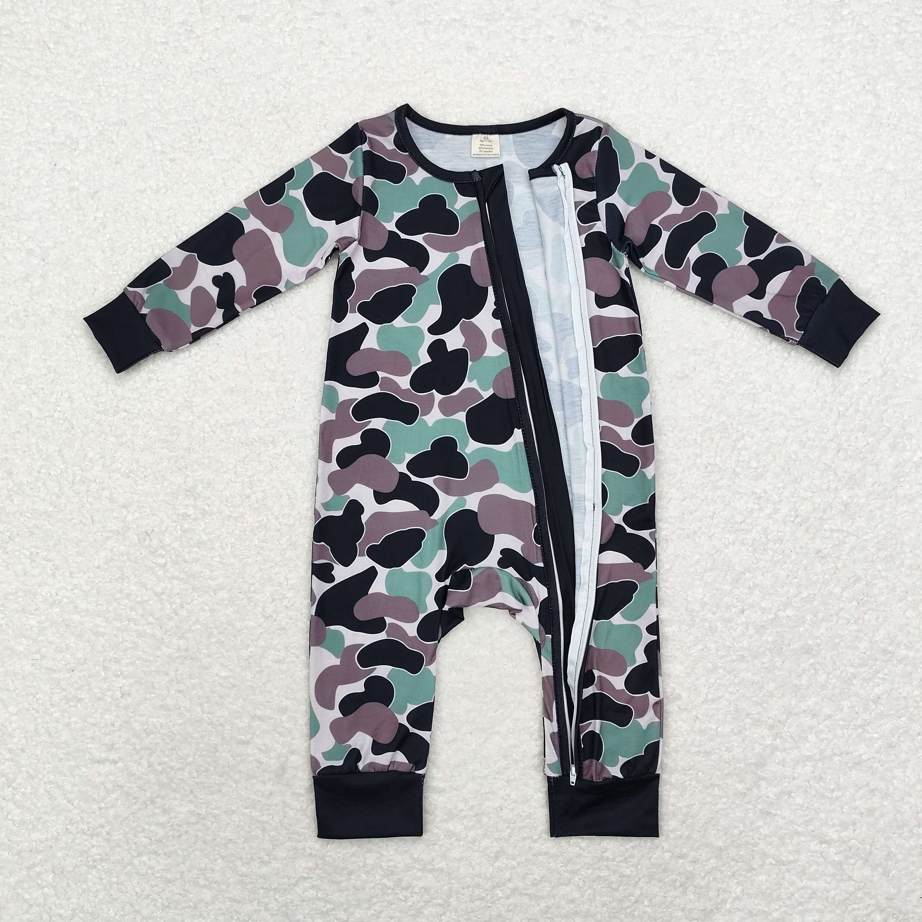 LR1460 RTS baby clothes camouflage baby winter romper -BAMBOO
