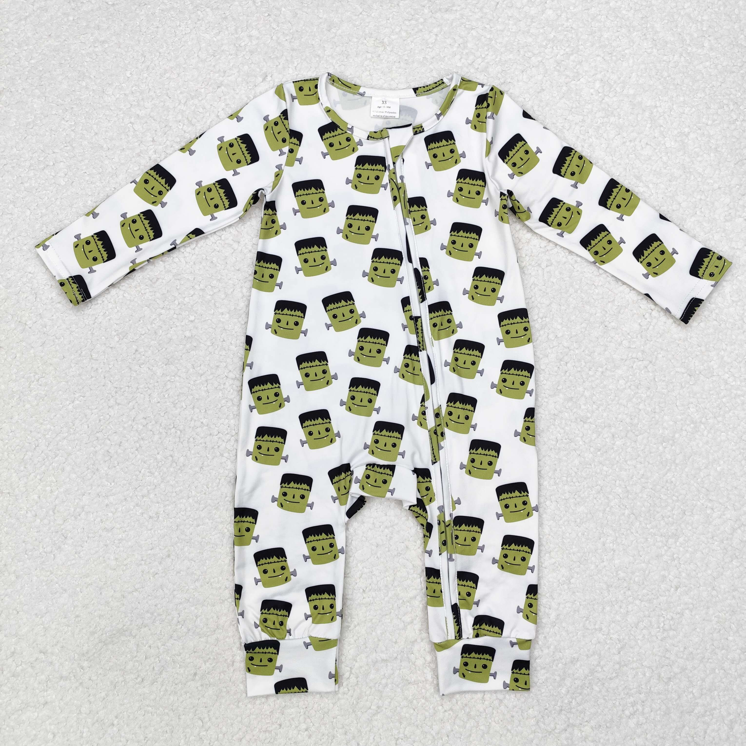 LR1471 RTS baby boy clothes zombie boy halloween winter romper