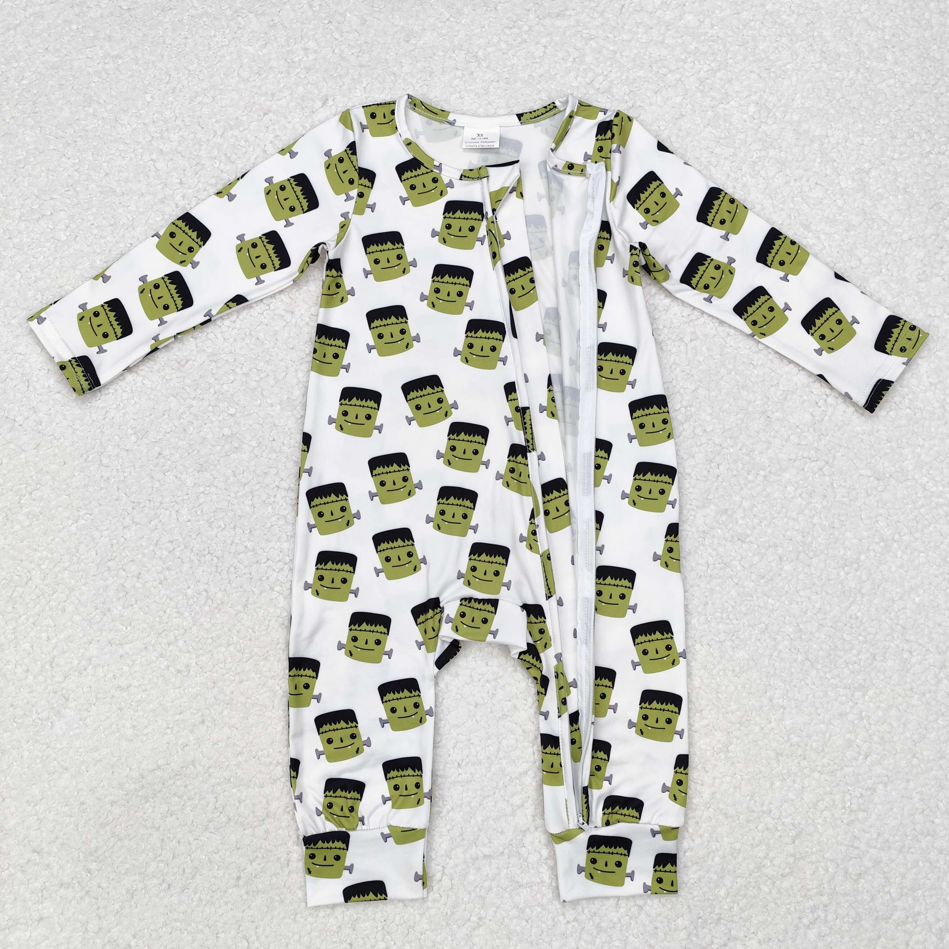 LR1471 RTS baby boy clothes zombie boy halloween winter romper