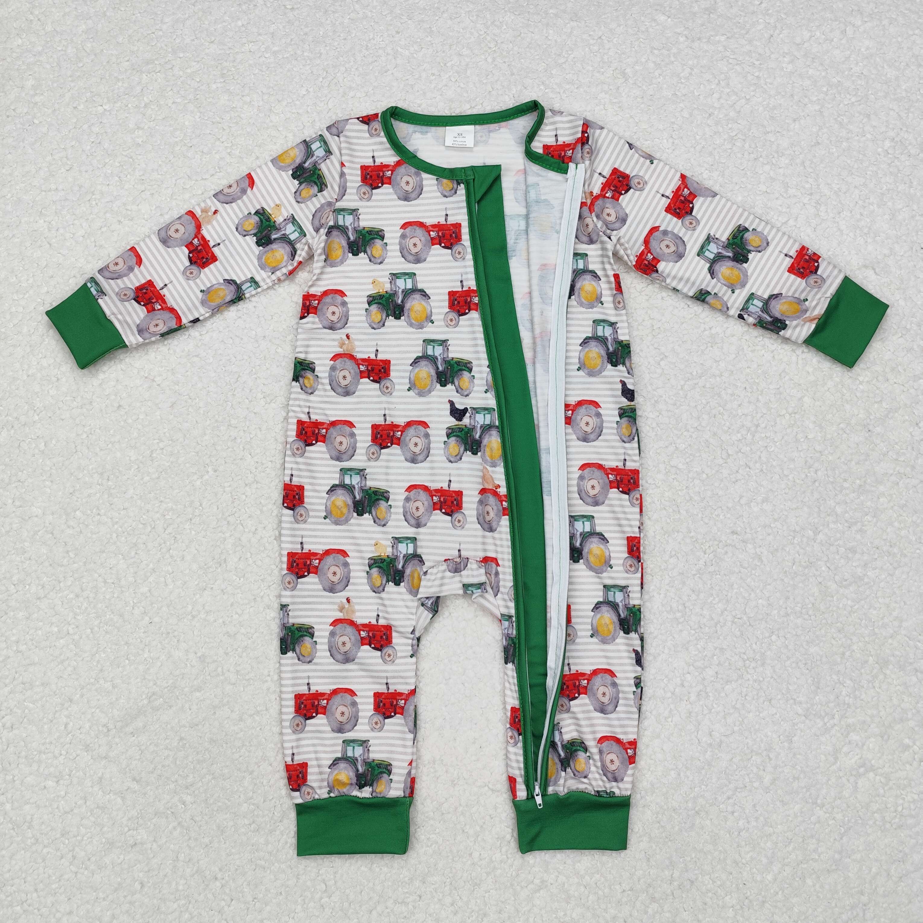 LR1480 RTS baby boy clothes truck boy winter romper