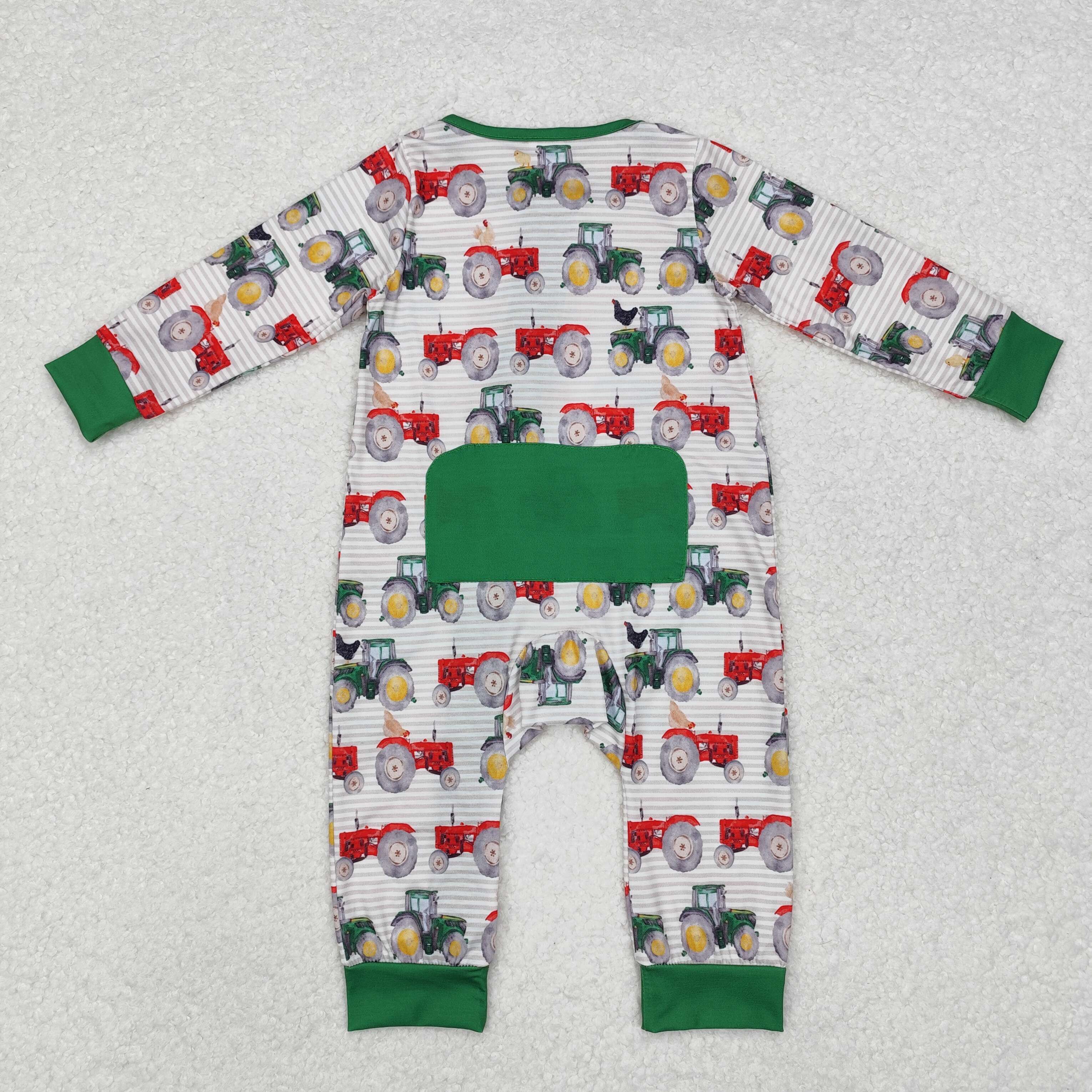 LR1480 RTS baby boy clothes truck boy winter romper