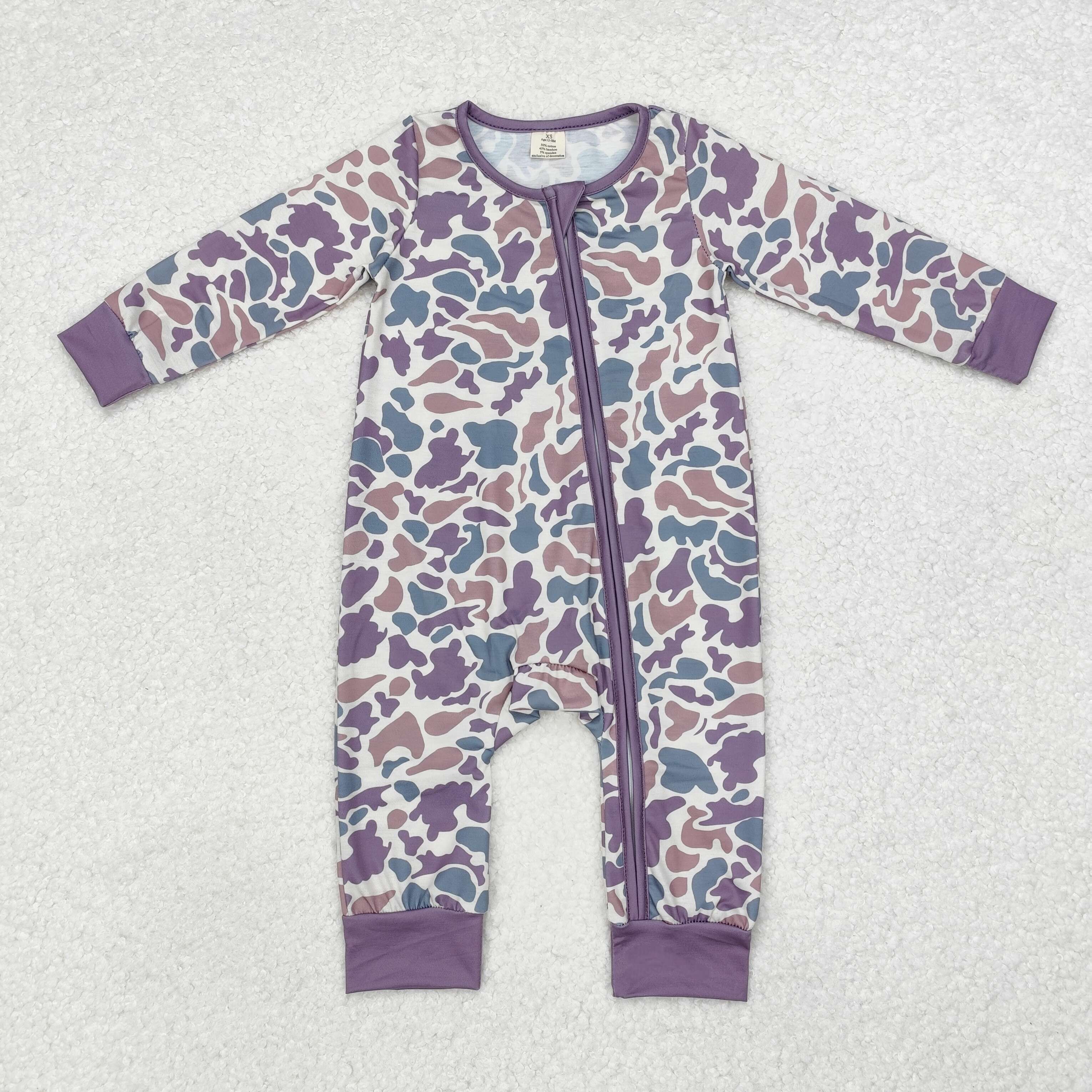 LR1604 RTS baby boy clothes camouflage boy winter romper-BAMBOO