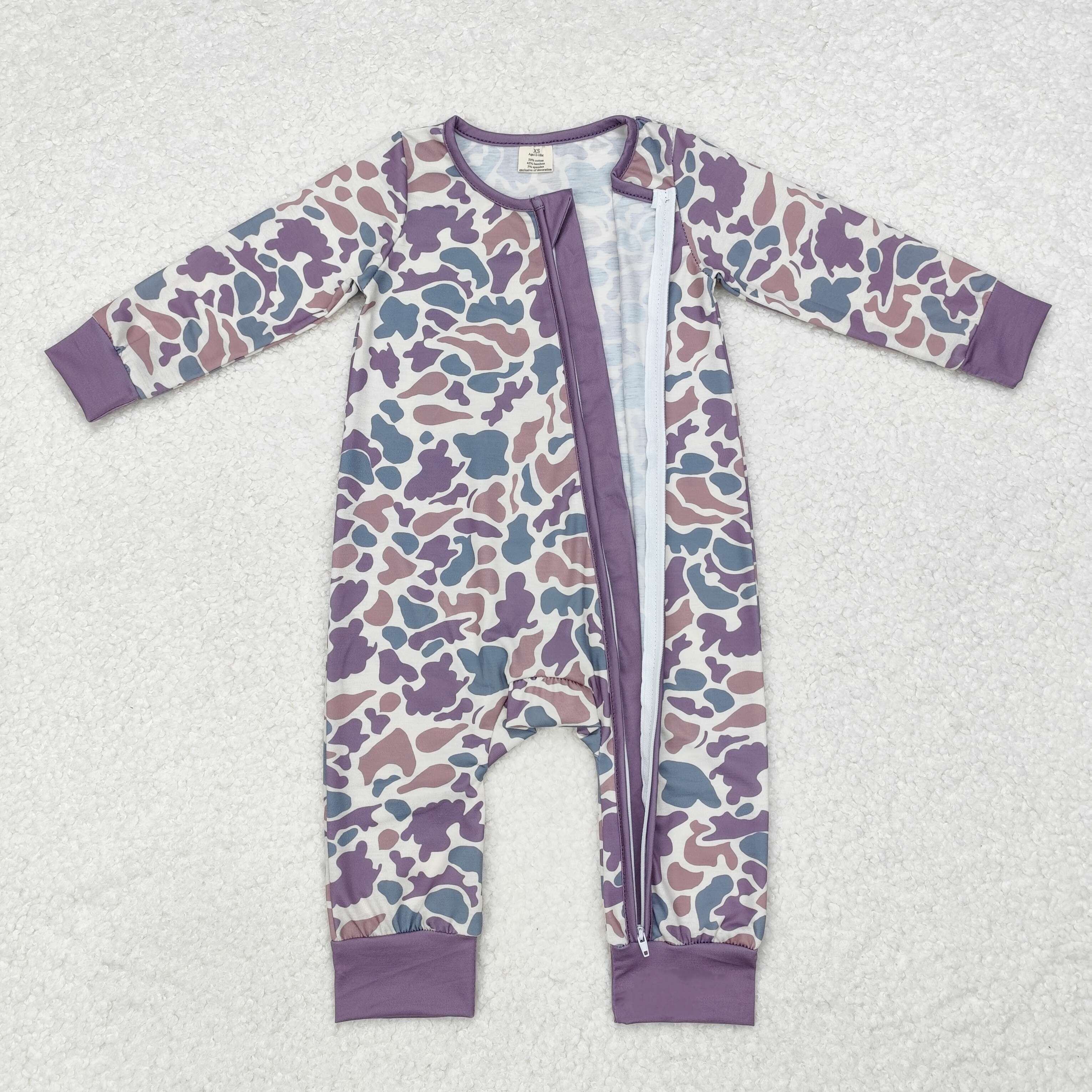 LR1604 RTS baby boy clothes camouflage boy winter romper-BAMBOO