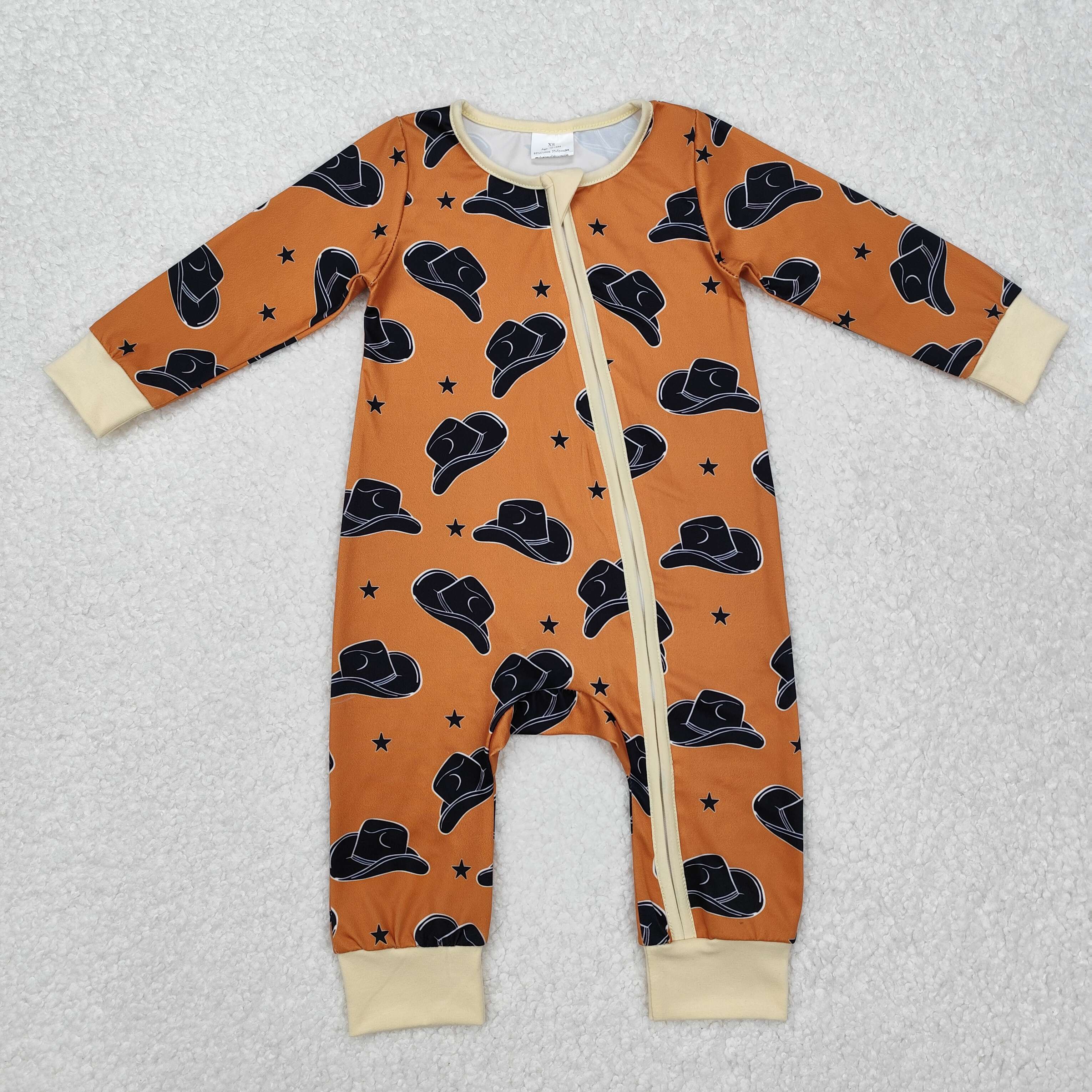LR1758 RTS baby boy clothes cowboy boy winter romper western clothing