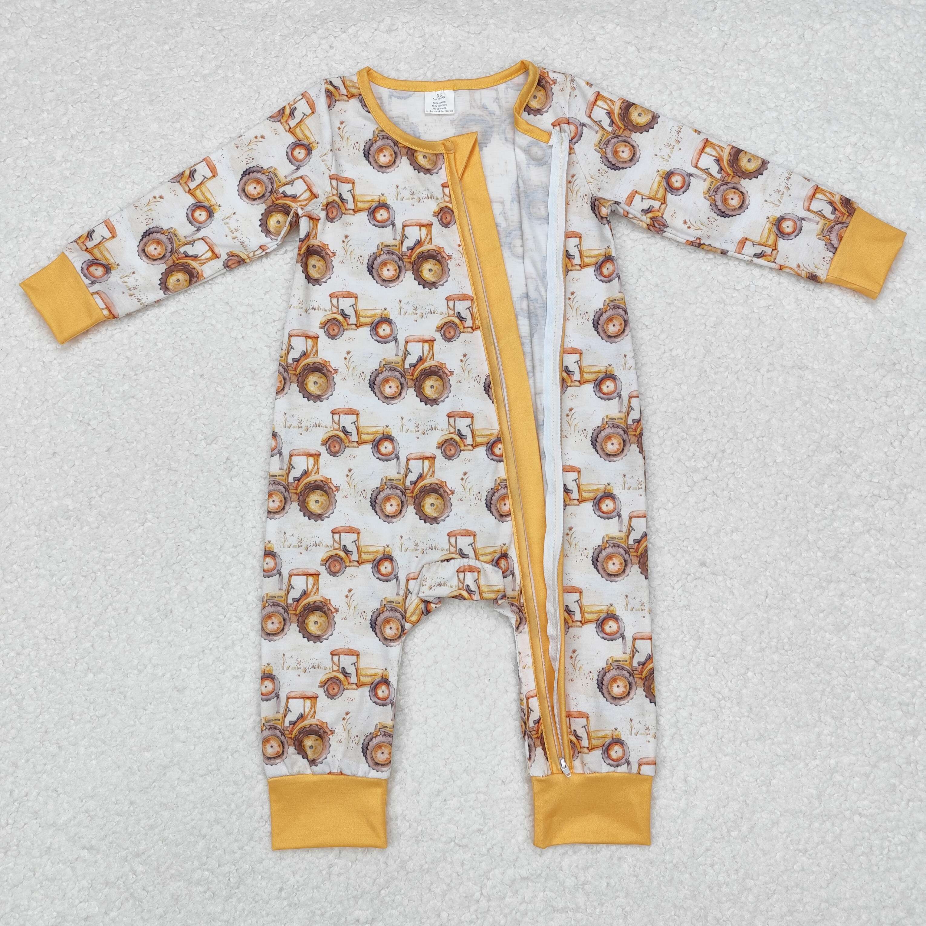 LR1789 RTS baby boy clothes  truck boy winter romper