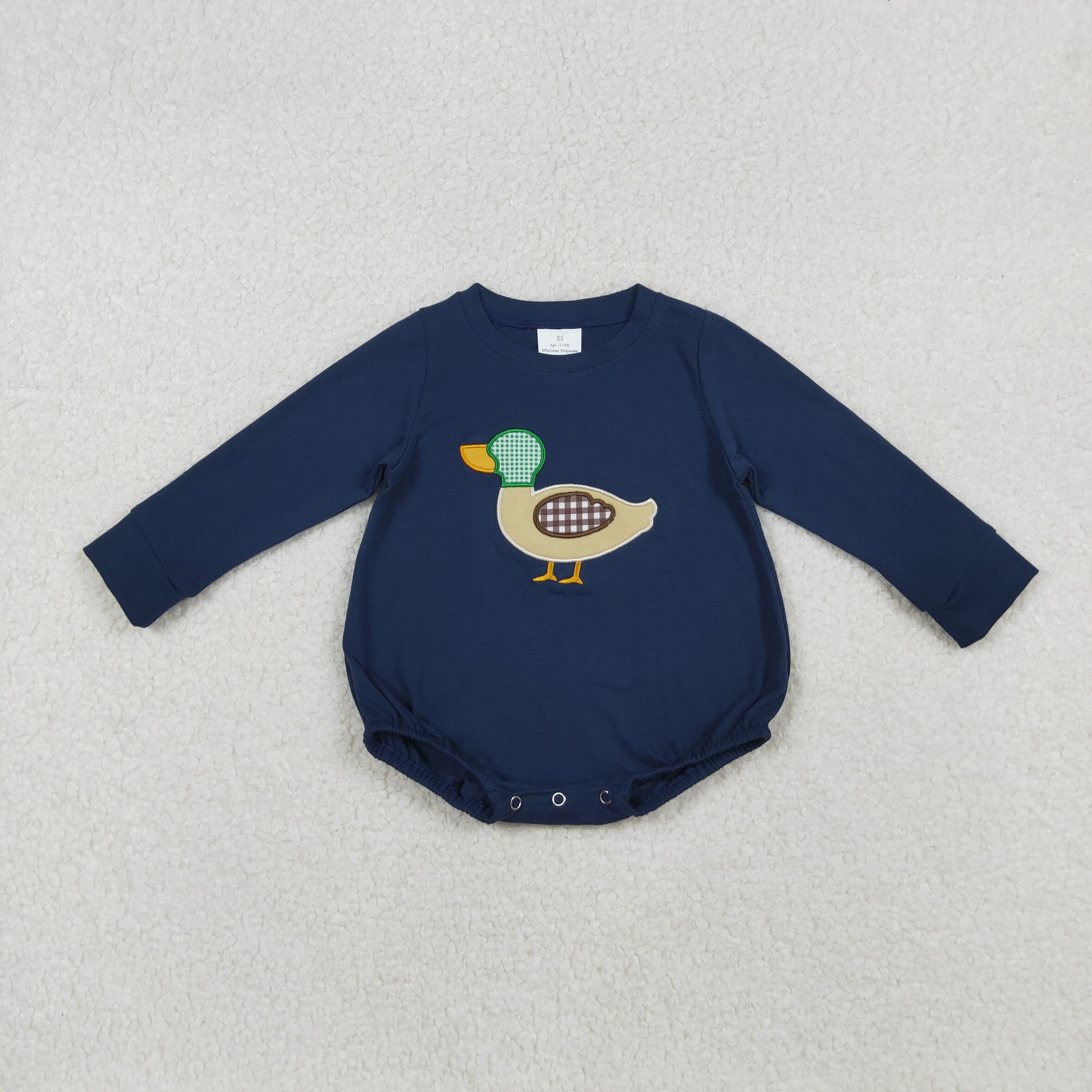 LR2436 RTS boy clothes mallard boy winter embroidery bubble