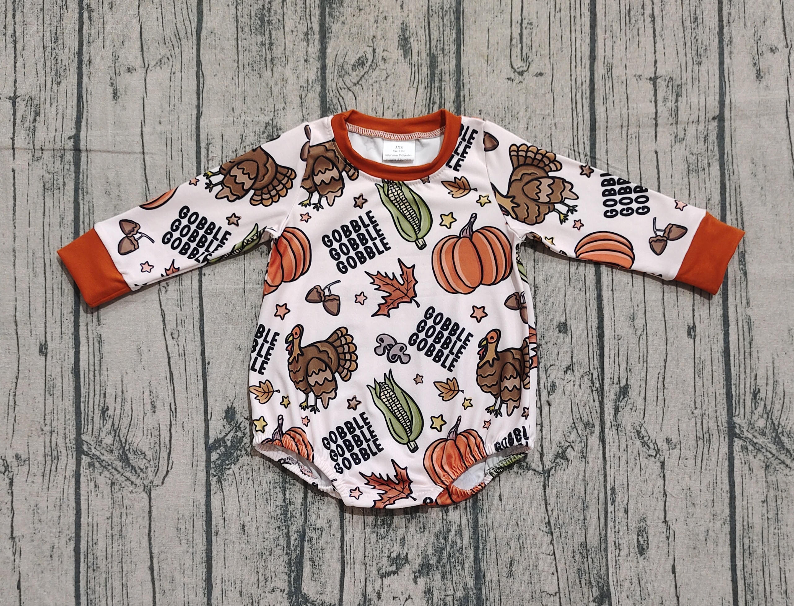 LR2447 pre-order baby boy clothes turkey boy thanksgiving winter bubble-real pic 2025.9.8 