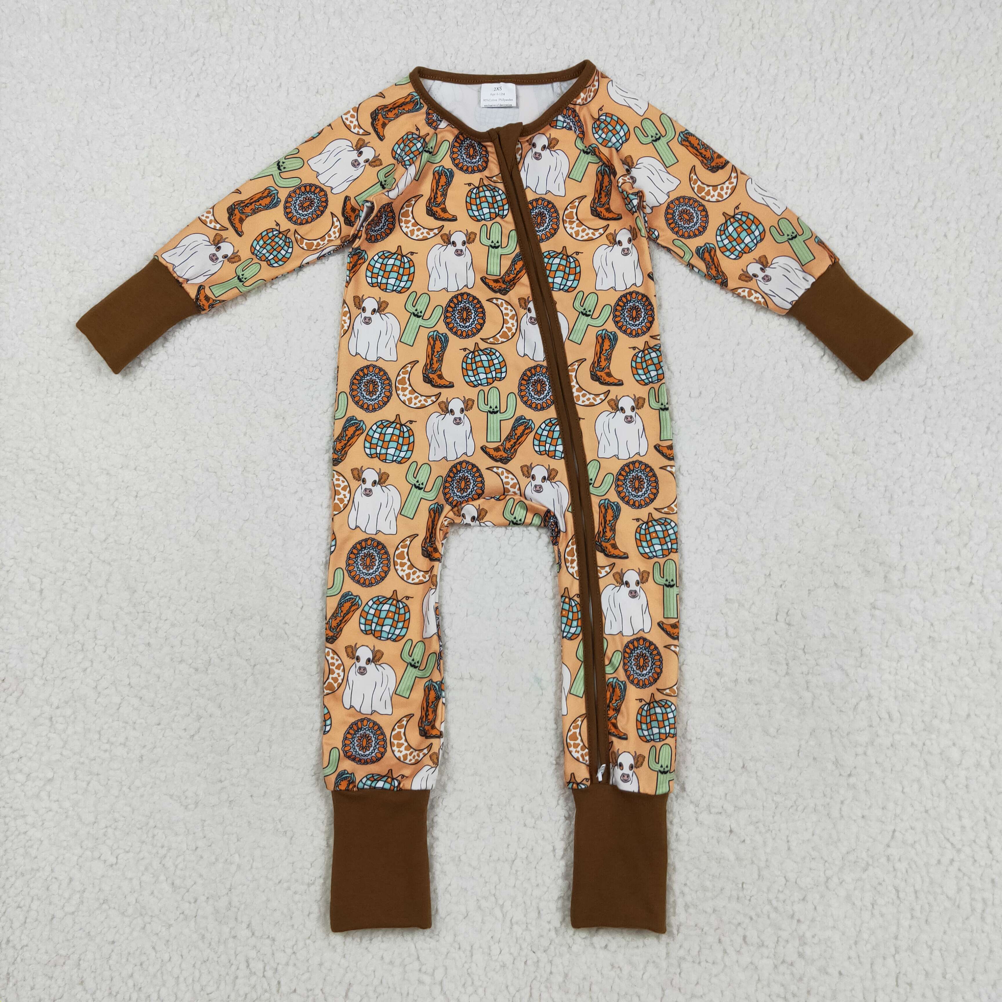 LR2463 RTS baby boy clothes cowboy boy winter romper