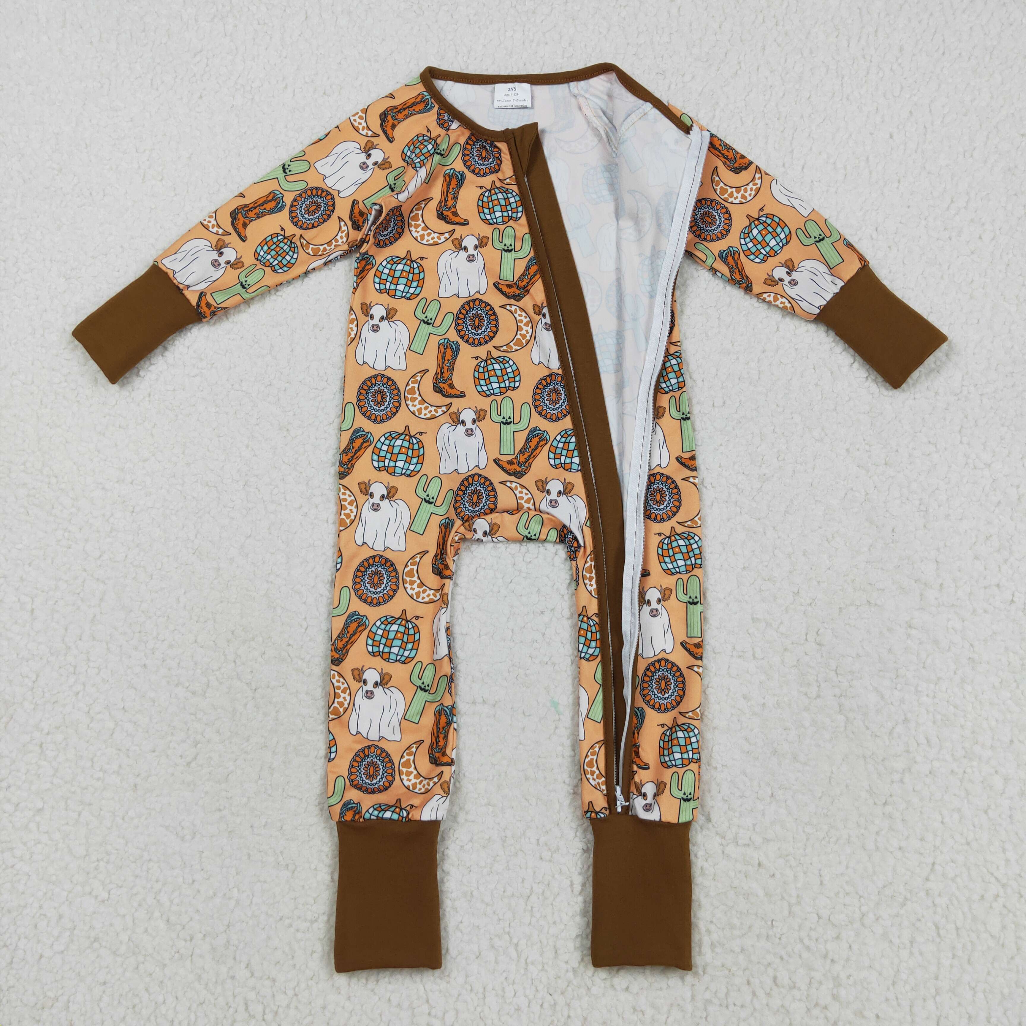 LR2463 RTS baby boy clothes cowboy boy winter romper