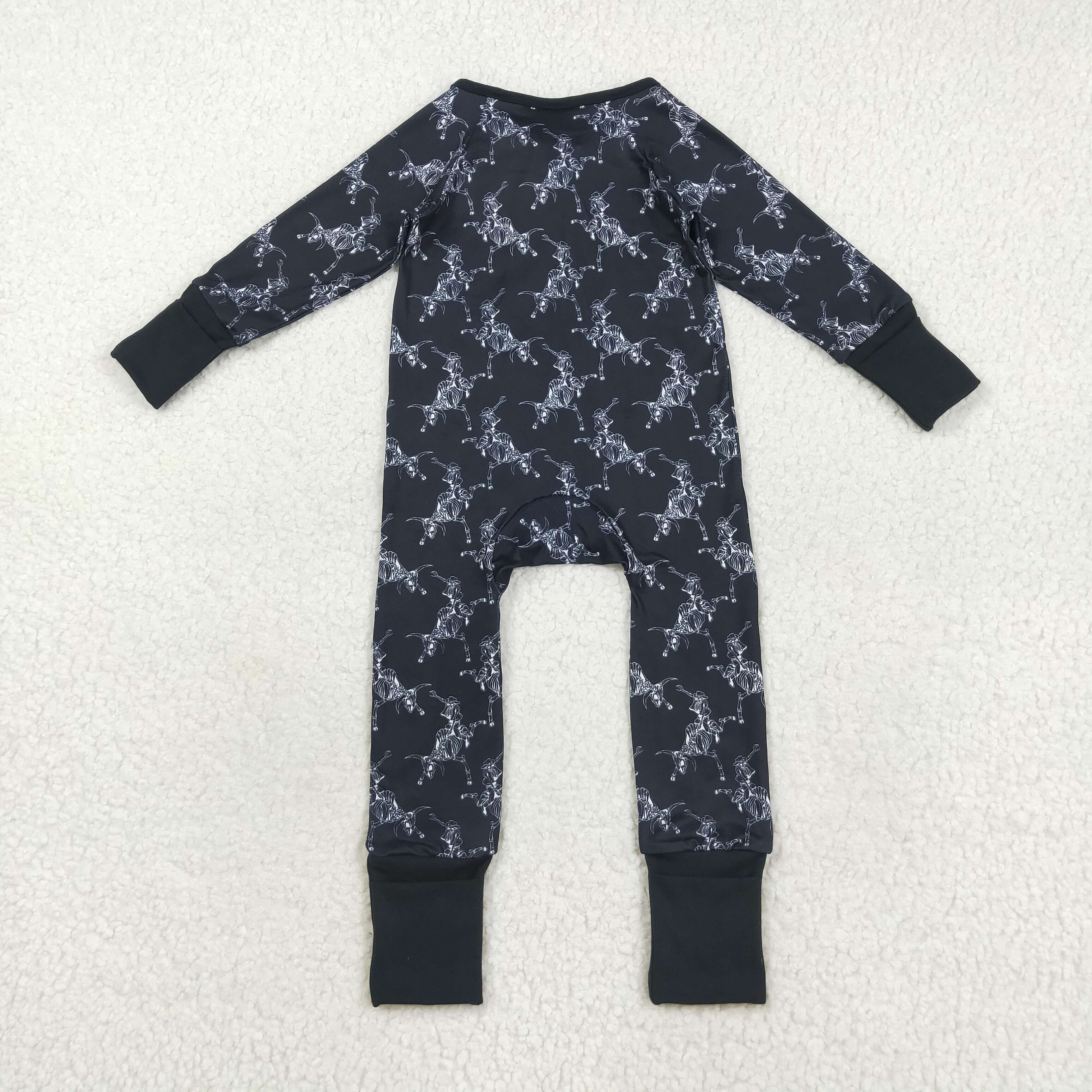 LR2466 RTS baby boy clothes cowboy boy winter romper