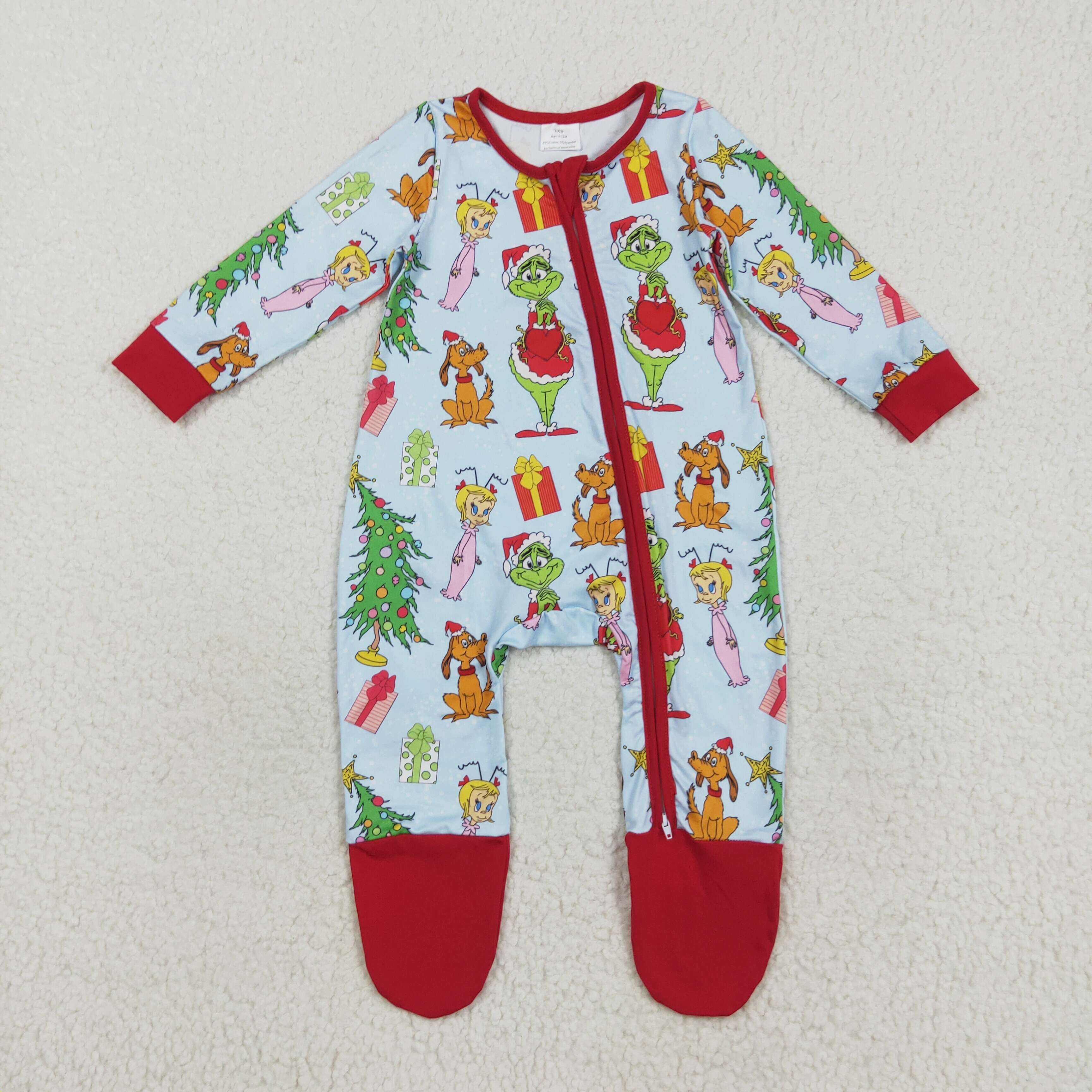 LR2478 RTS baby boy clothes cartoon boy christmas winter romper