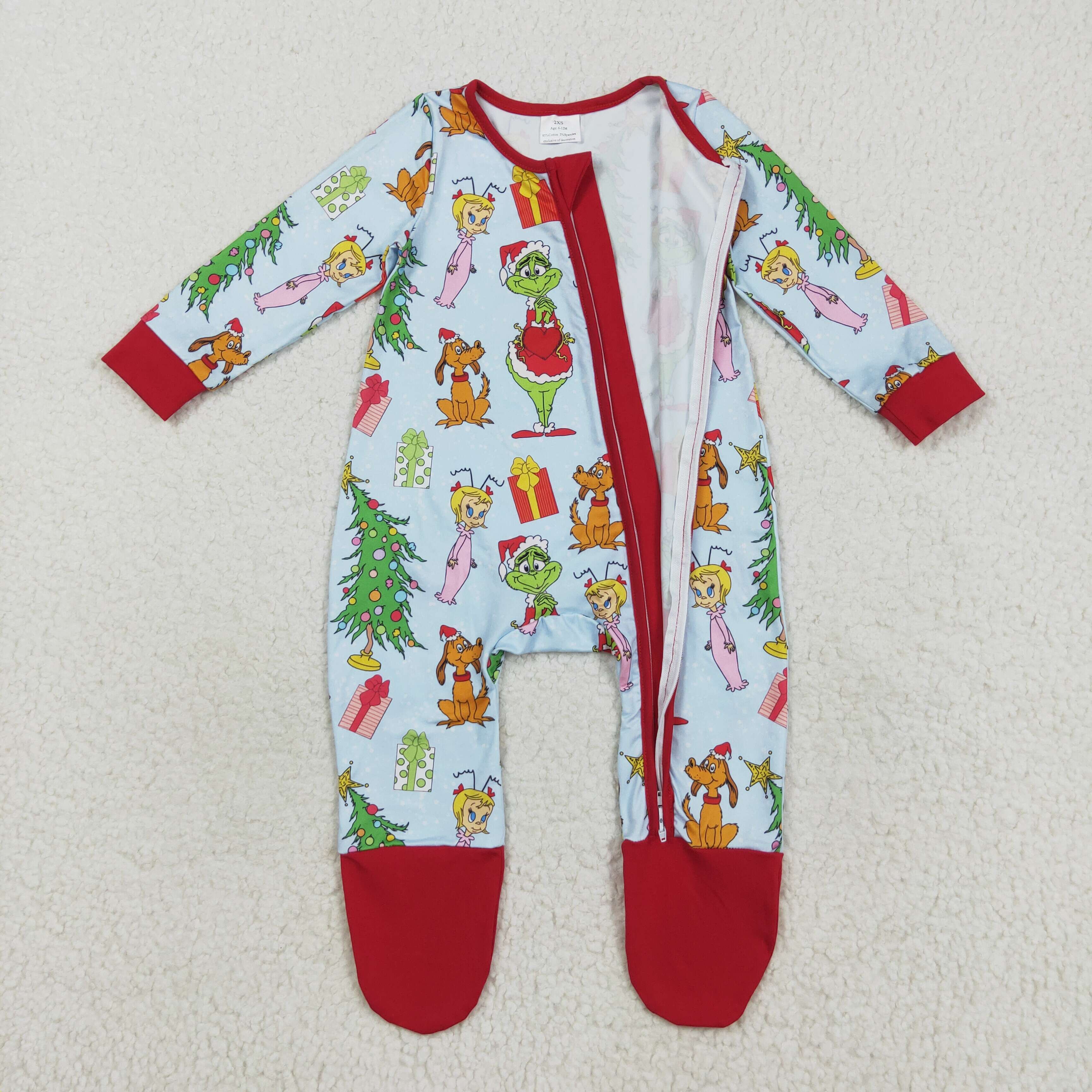 LR2478 RTS baby boy clothes cartoon boy christmas winter romper
