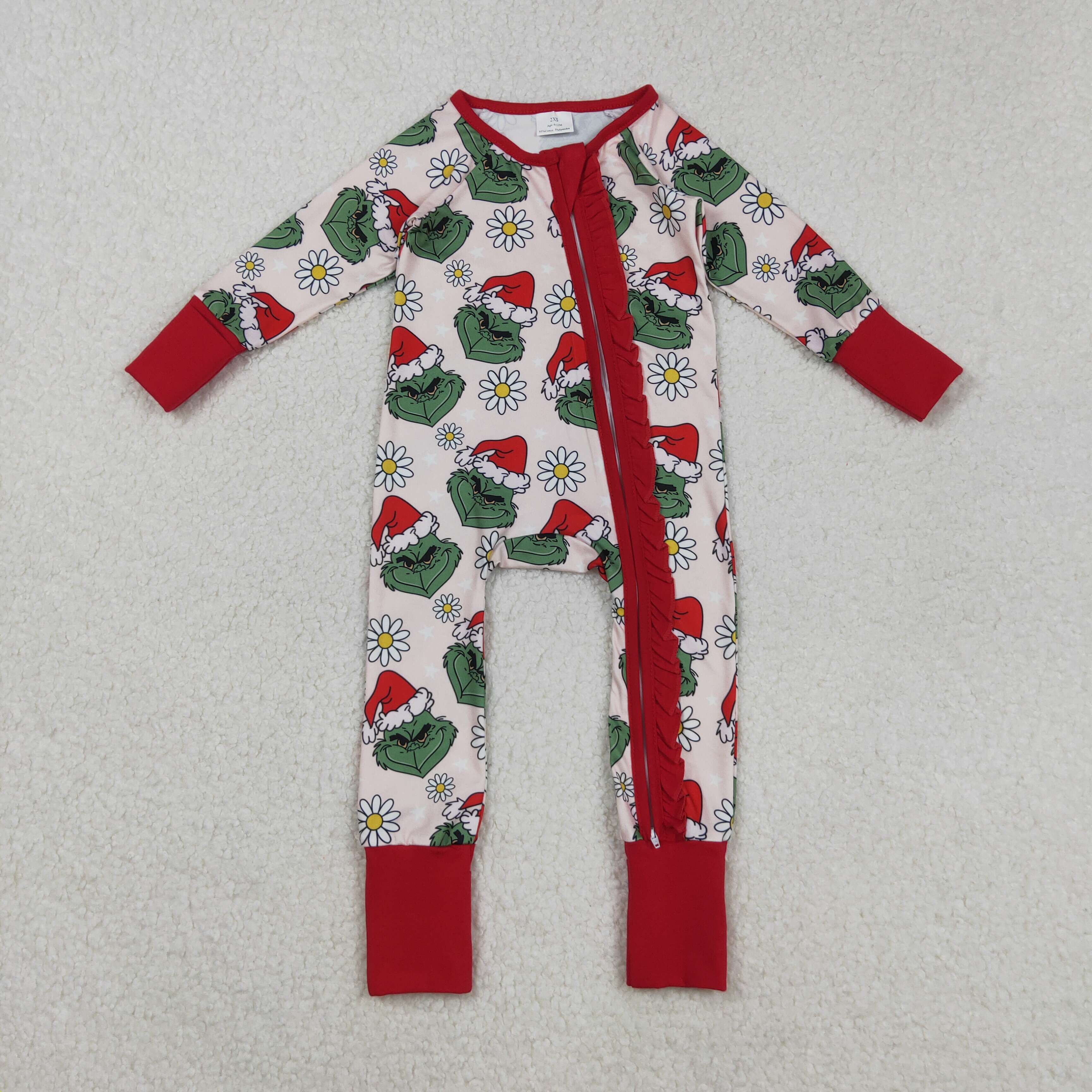 LR2489 RTS baby girl clothes cartoon girl christmas winter romper