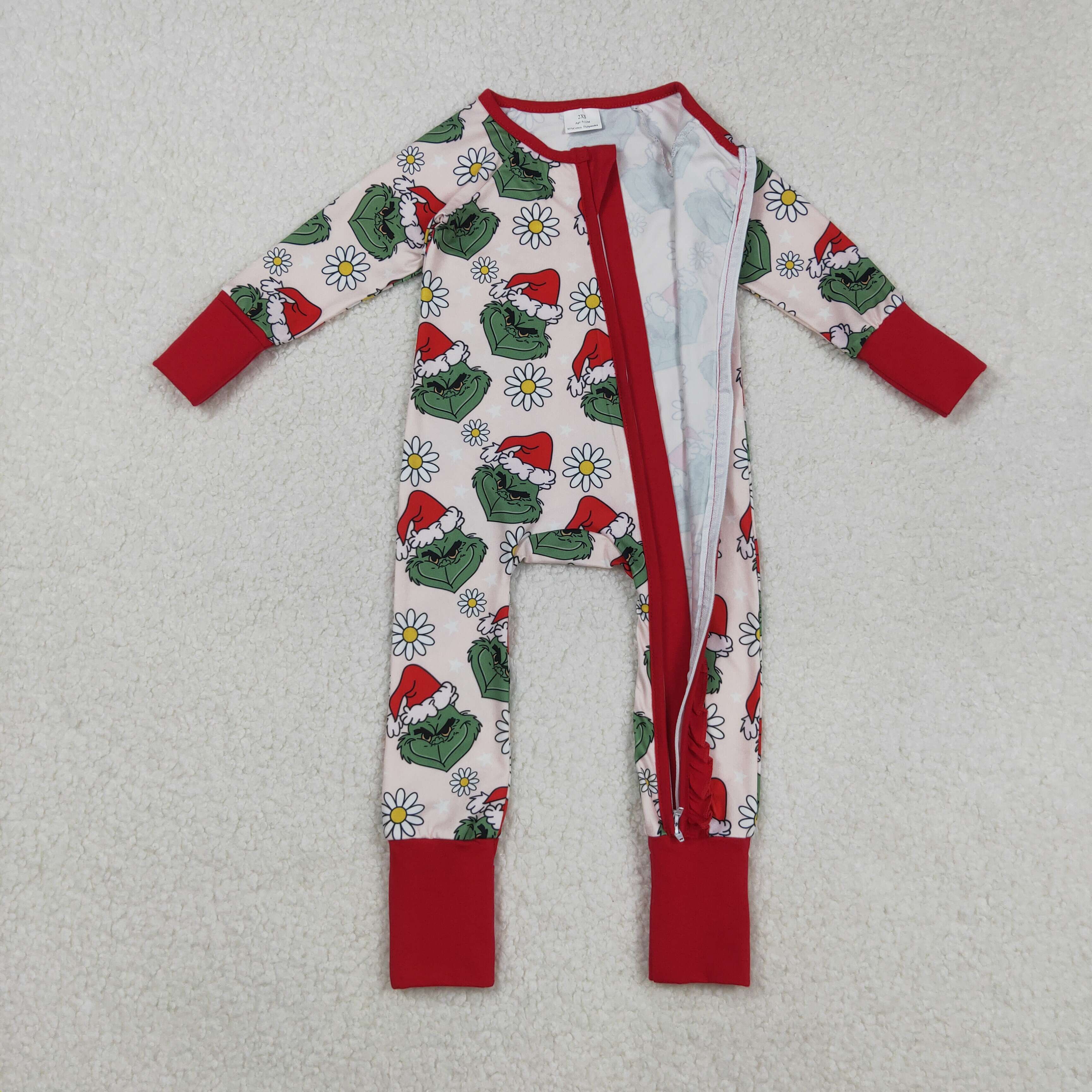 LR2489 RTS baby girl clothes cartoon girl christmas winter romper