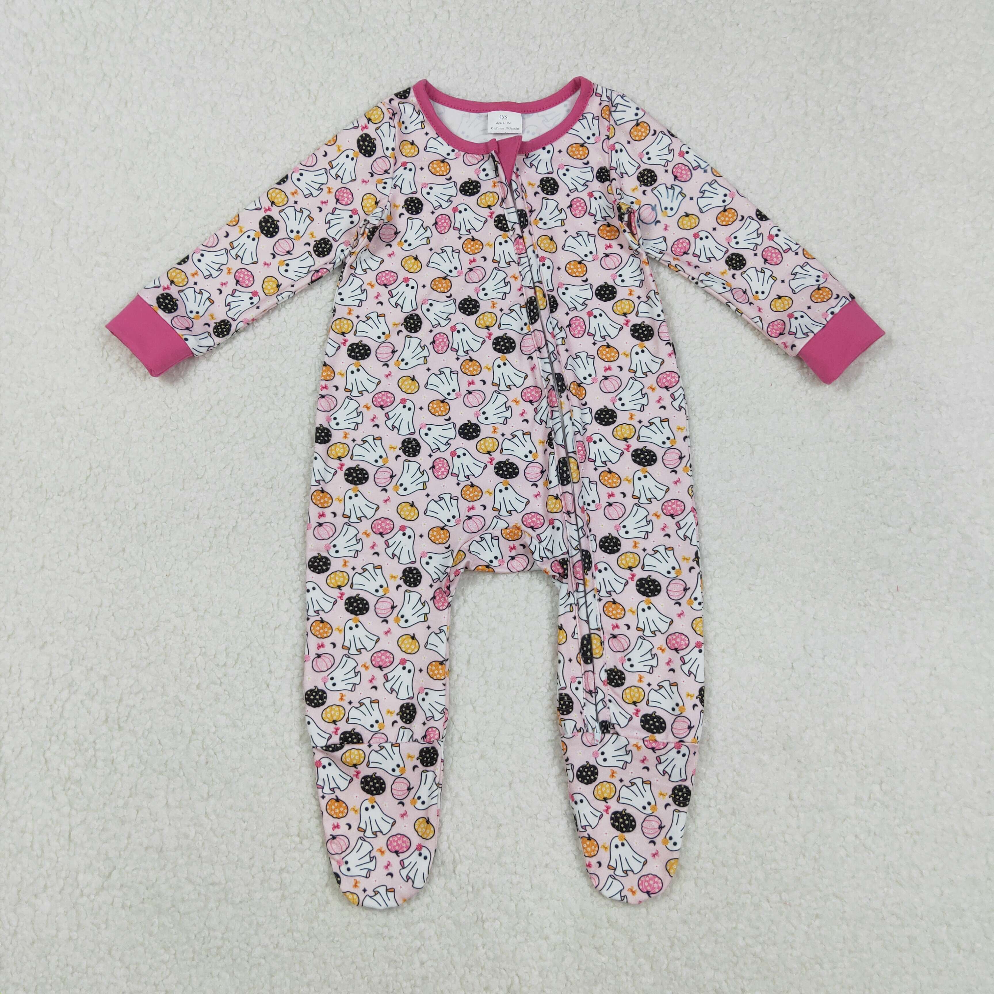 LR2506 RTS baby girl clothes ghost girl halloween winter romper