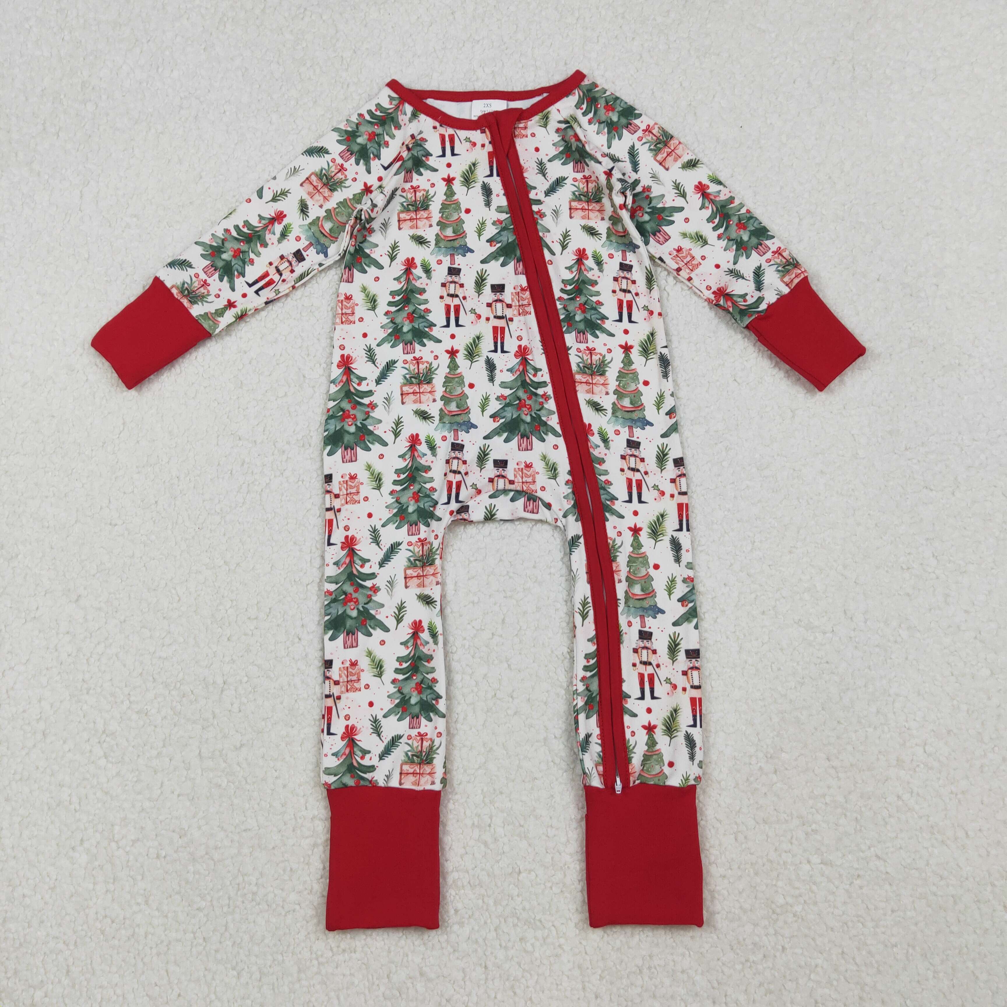 LR2507 RTS baby girl clothes cartoon girl christmas winter romper