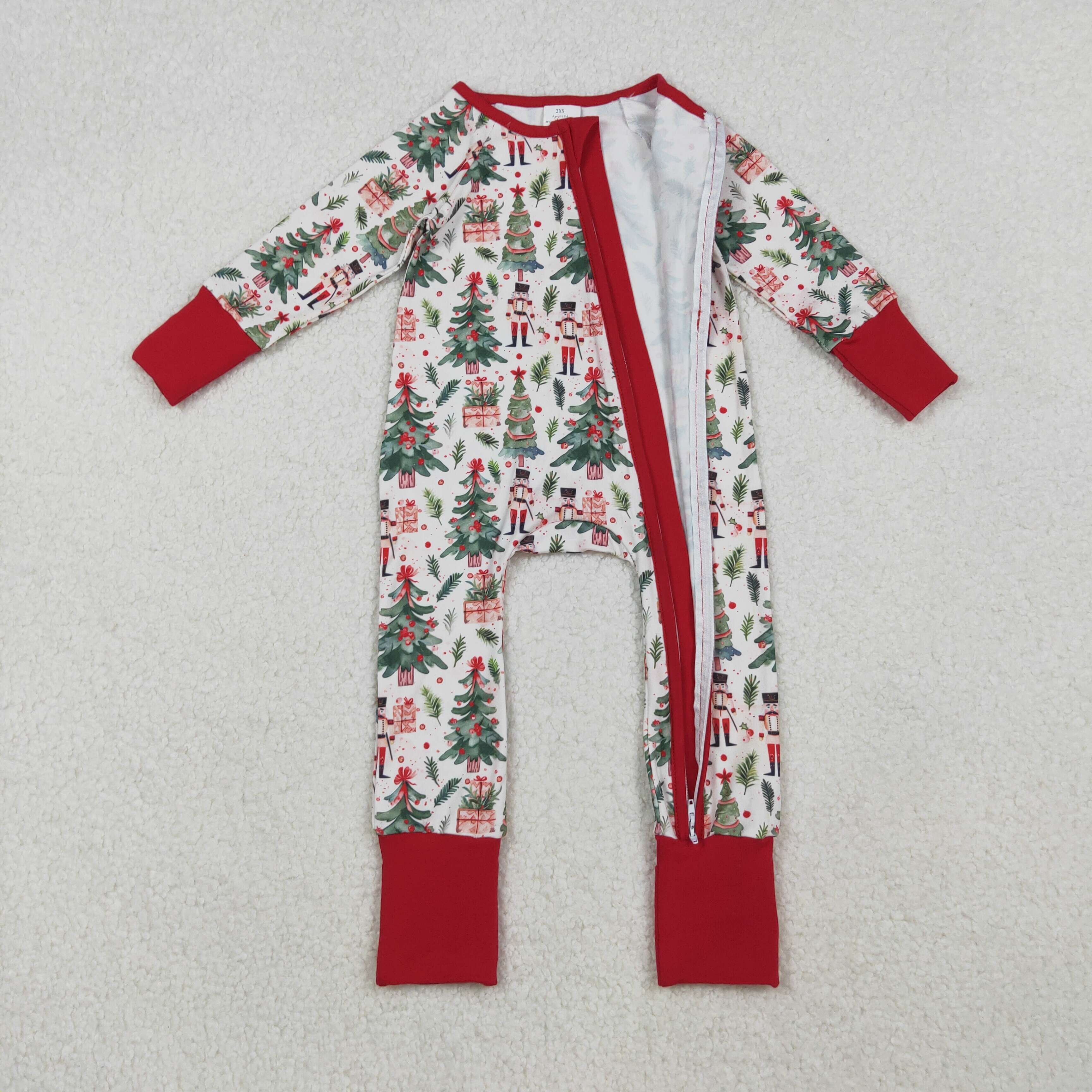 LR2507 RTS baby girl clothes cartoon girl christmas winter romper