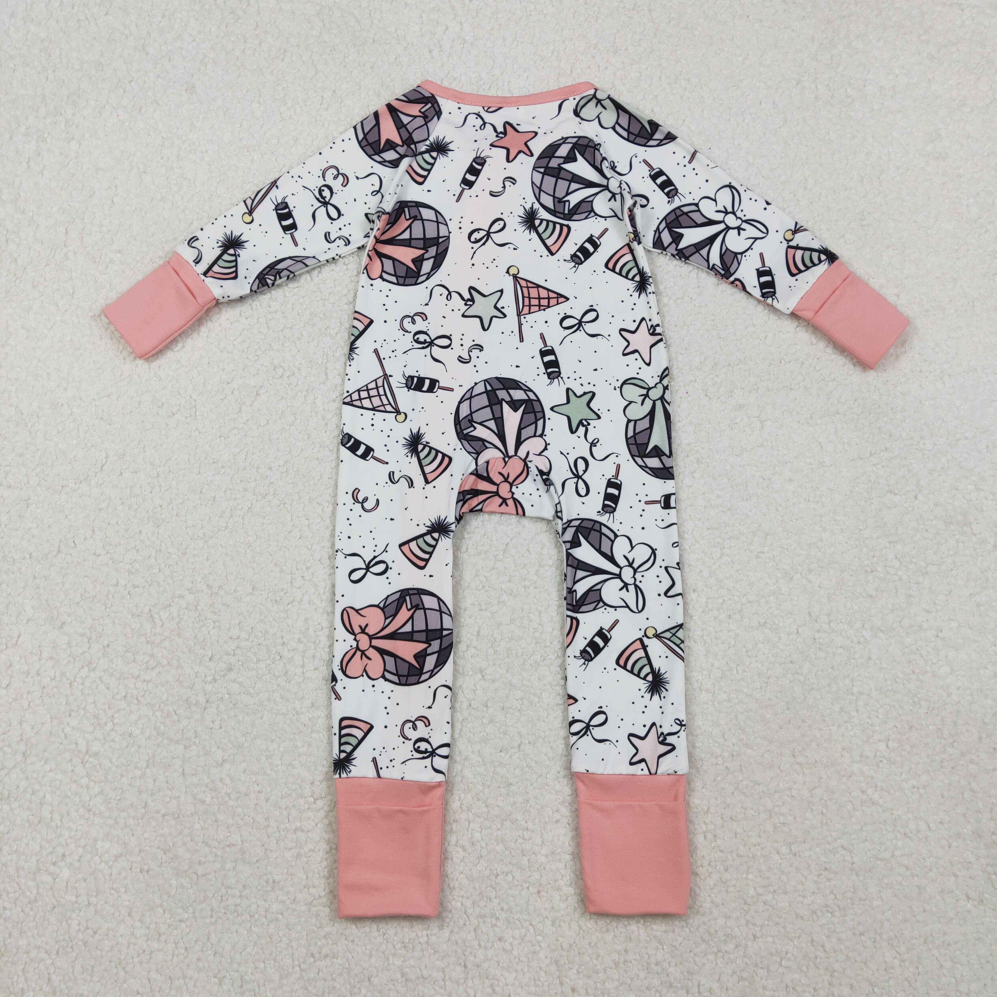 LR2571 RTS baby girl clothes happy new year girl winter romper