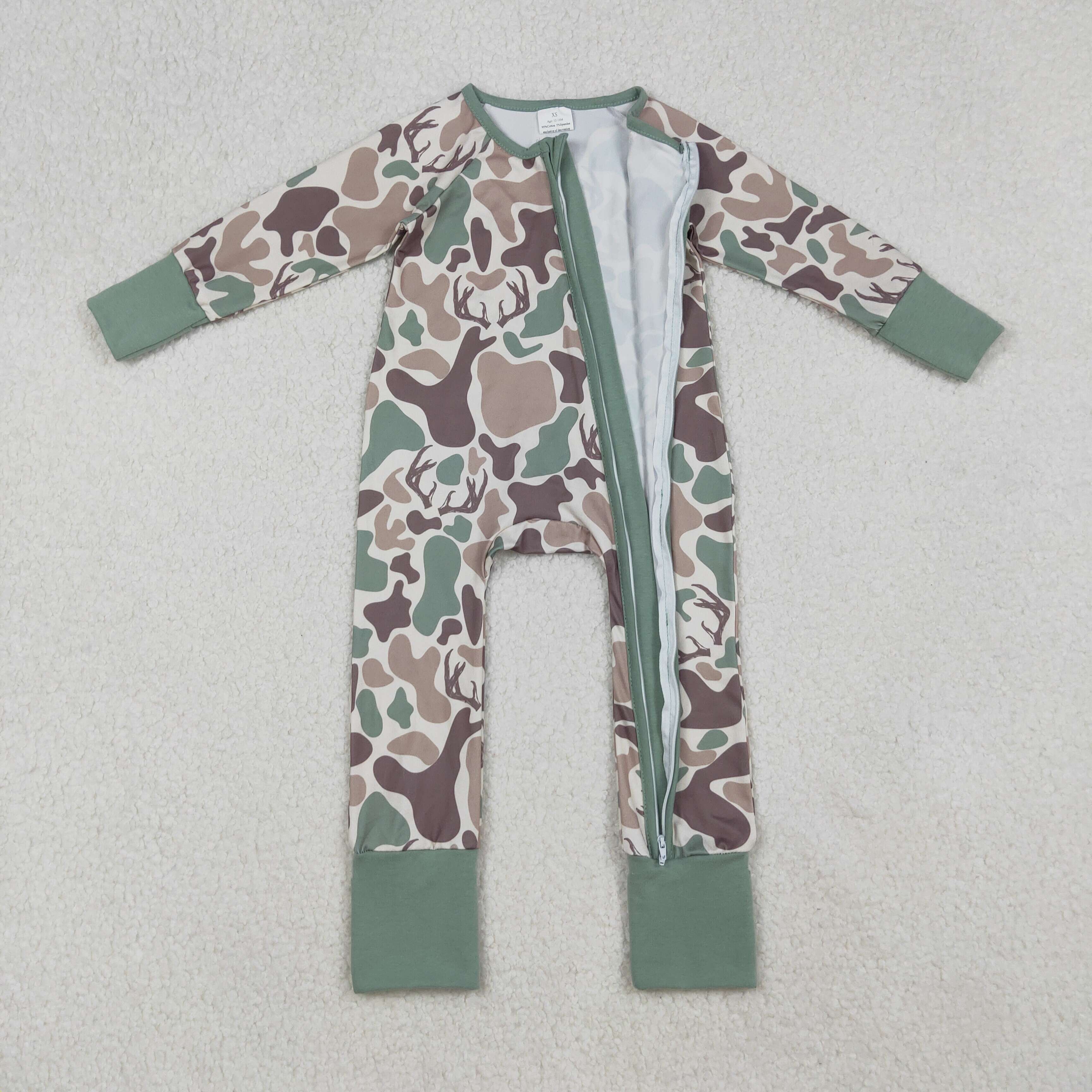 LR2582 RTS baby girl clothes hunting toddler girl winter romper