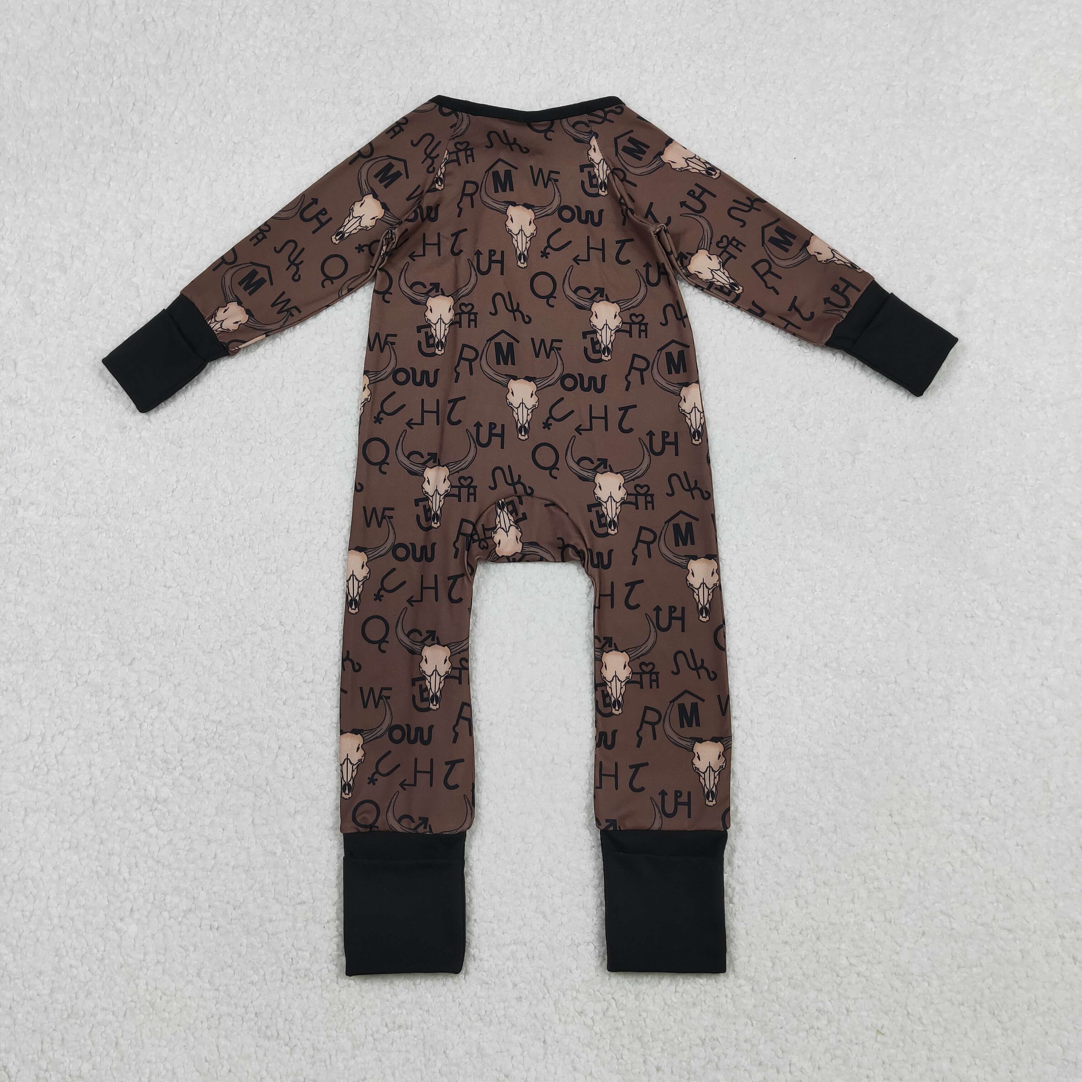 LR2591 RTS baby boy clothes aztec toddler  boy western winter romper pajamas romper