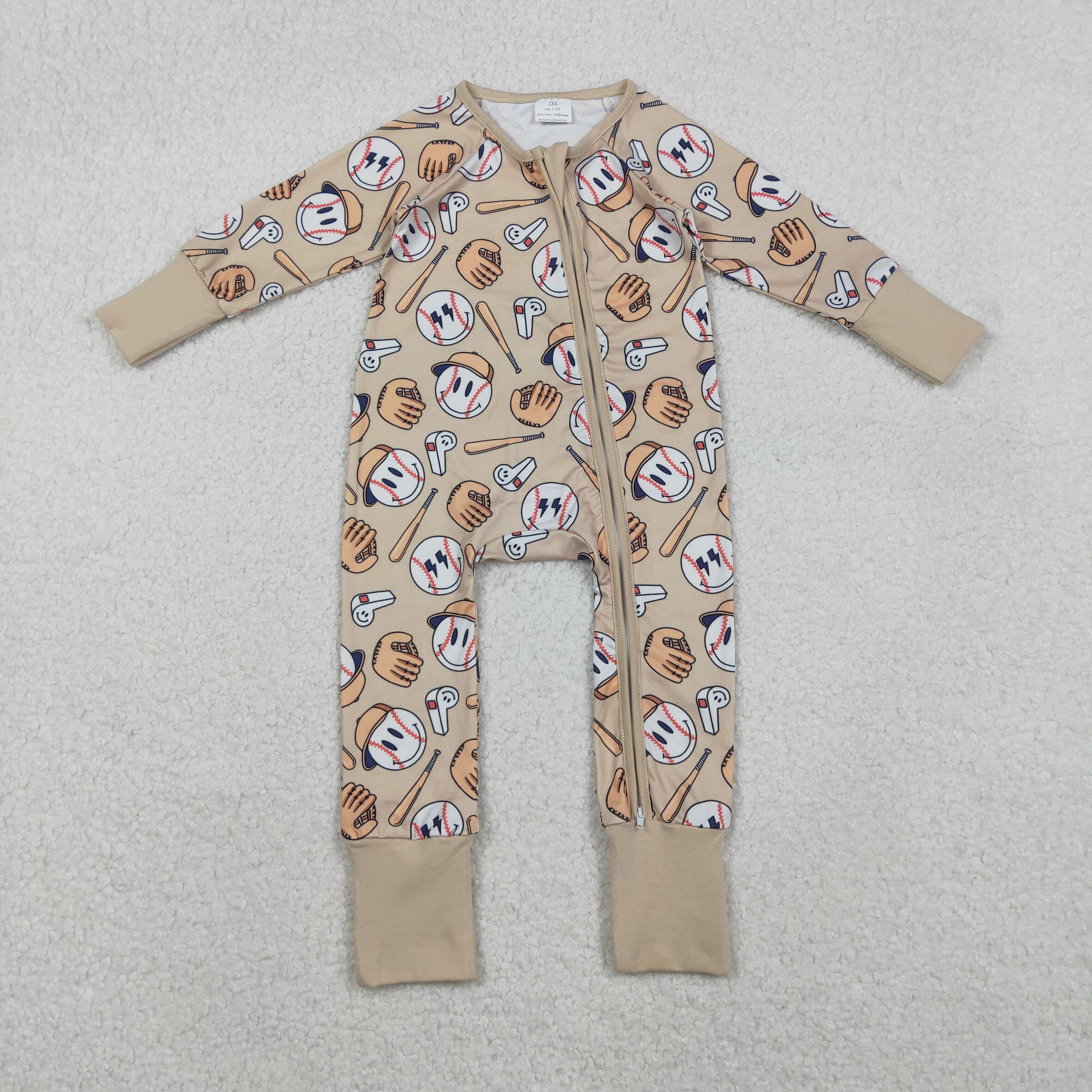 LR2816 RTS baby boy  clothes baseball boy  winter romper