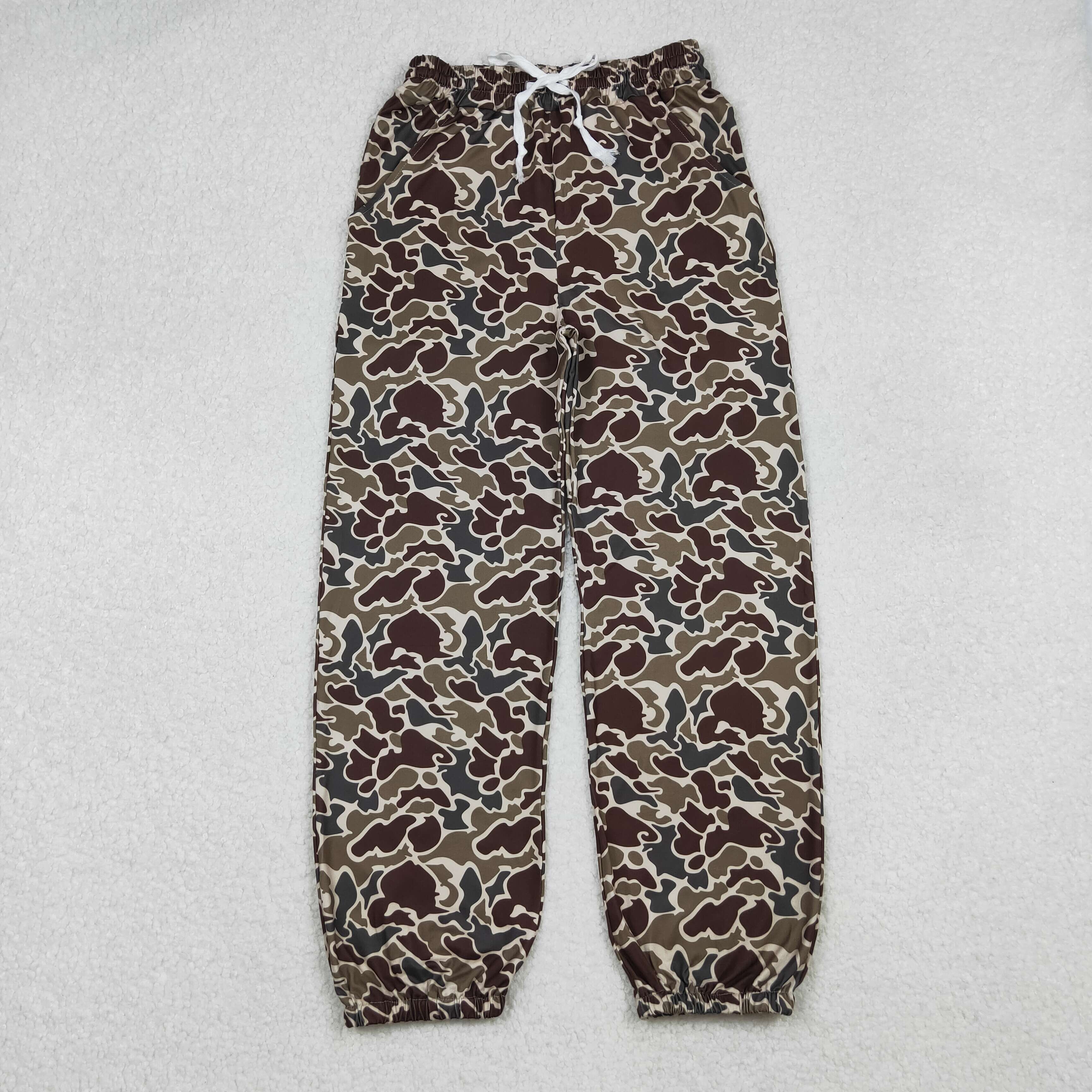 P0906 adult milk silk RTS adult clothes women camo winter pant