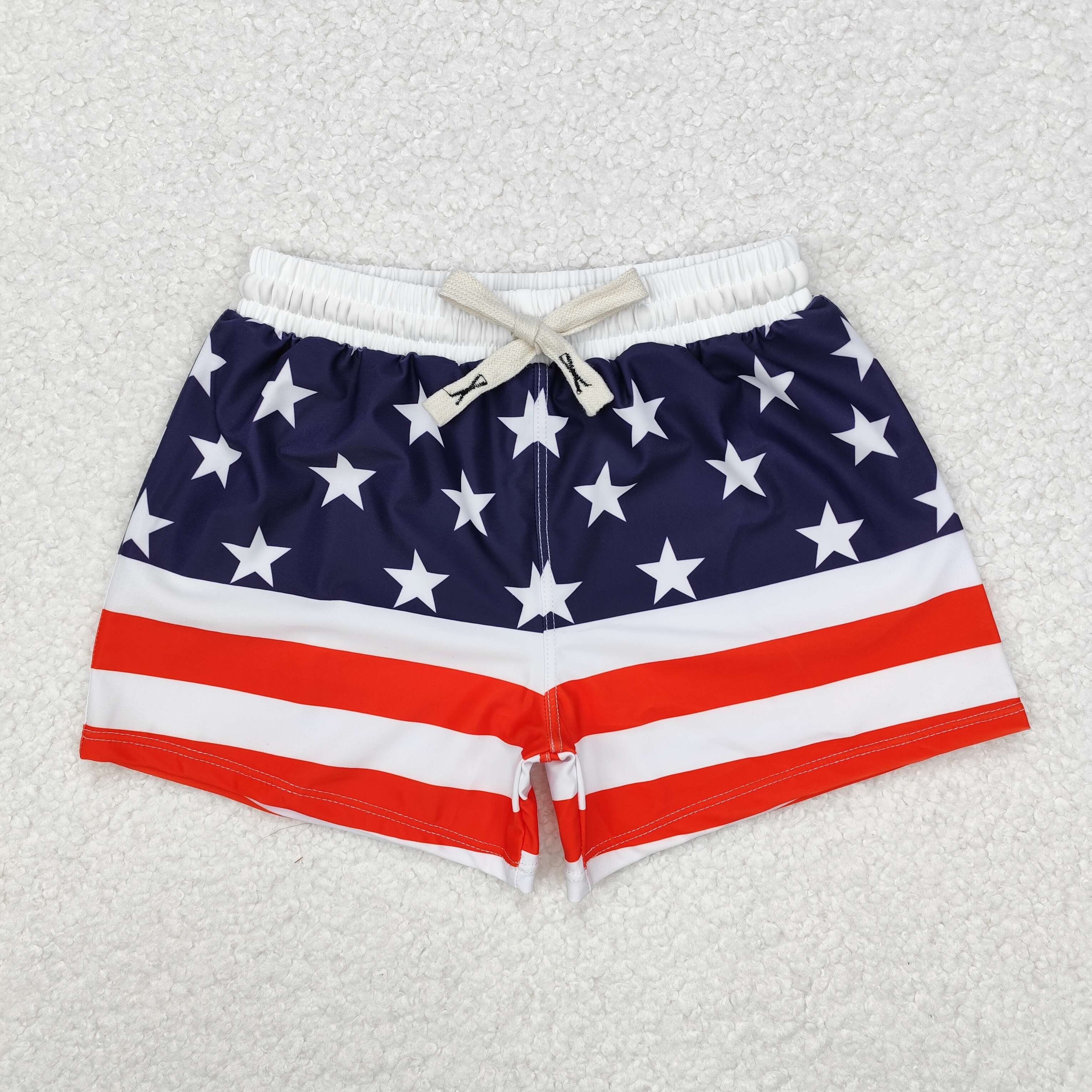 S0188 RTS baby boy clothes 4th of July patriotic summer swim shorts patriotic swimwear 3-6M TO 6-7T