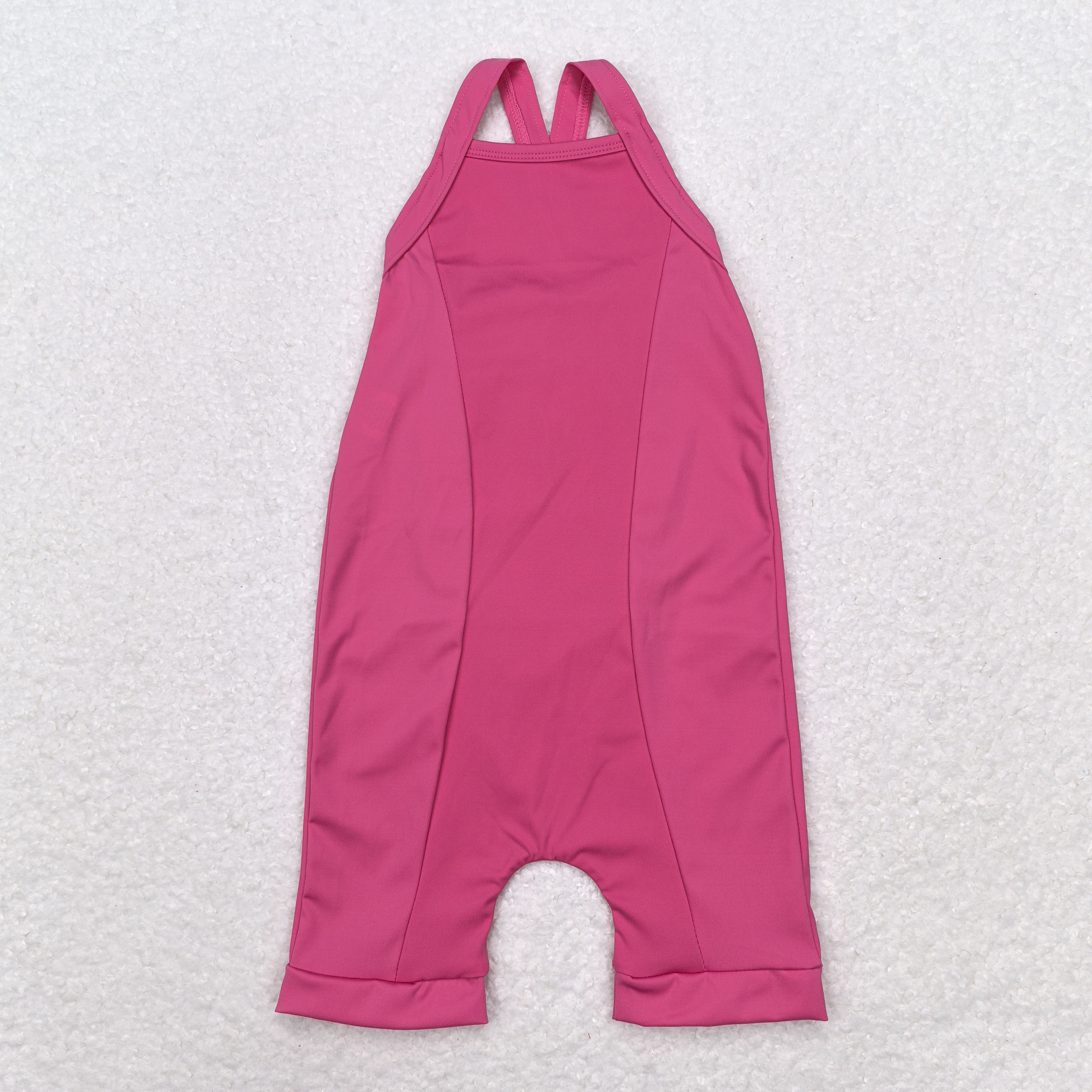S0447 RTS baby girl clothes pink girl summer swimsuit beach wear yoga wear