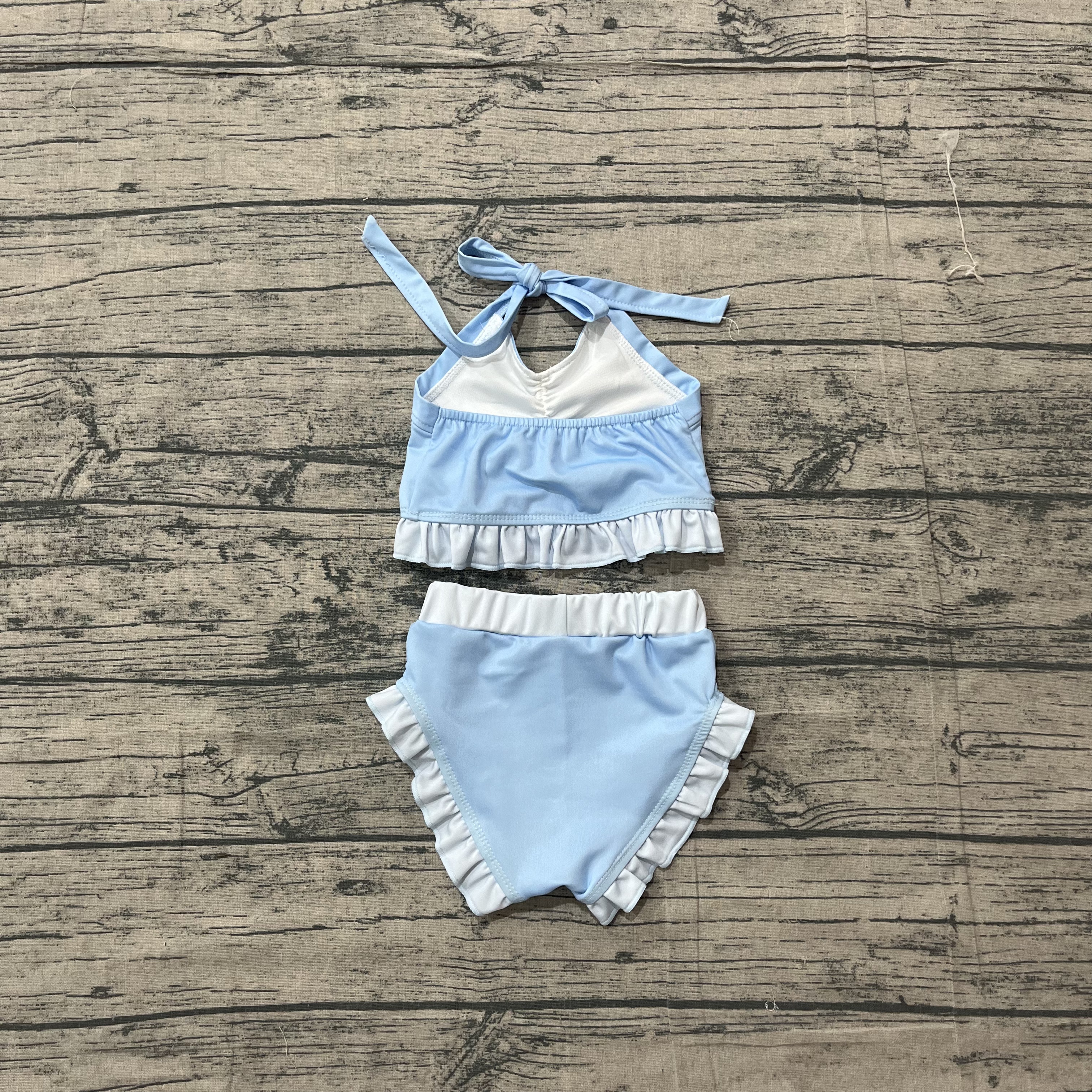 S0694 pre-order baby girl clothes princess print girl summer swimsuit beach wear-real pic 2026.4.17 