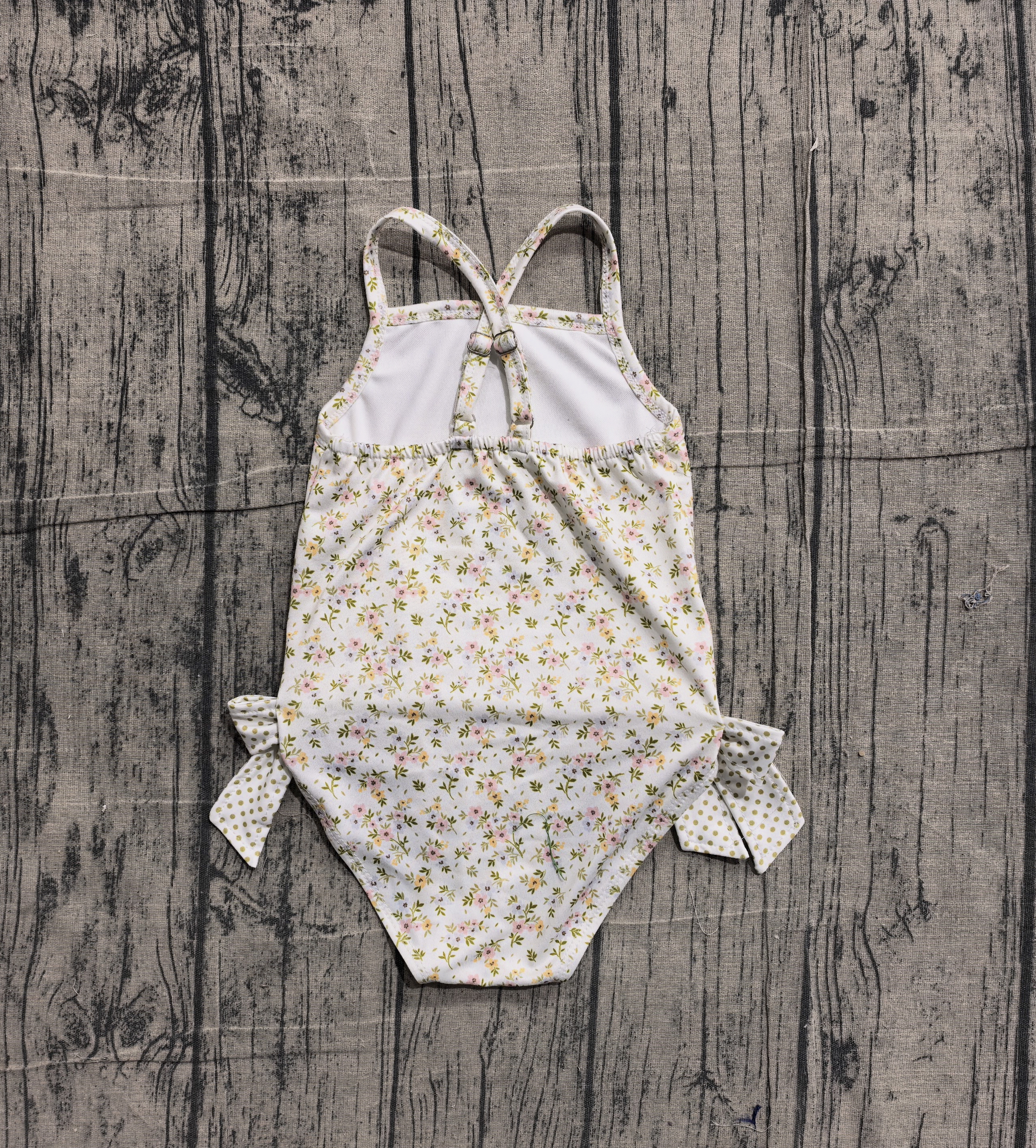 S0723 pre-order baby girl clothes floral print girl summer swimsuit beach wear-real pic 2026.2.6 