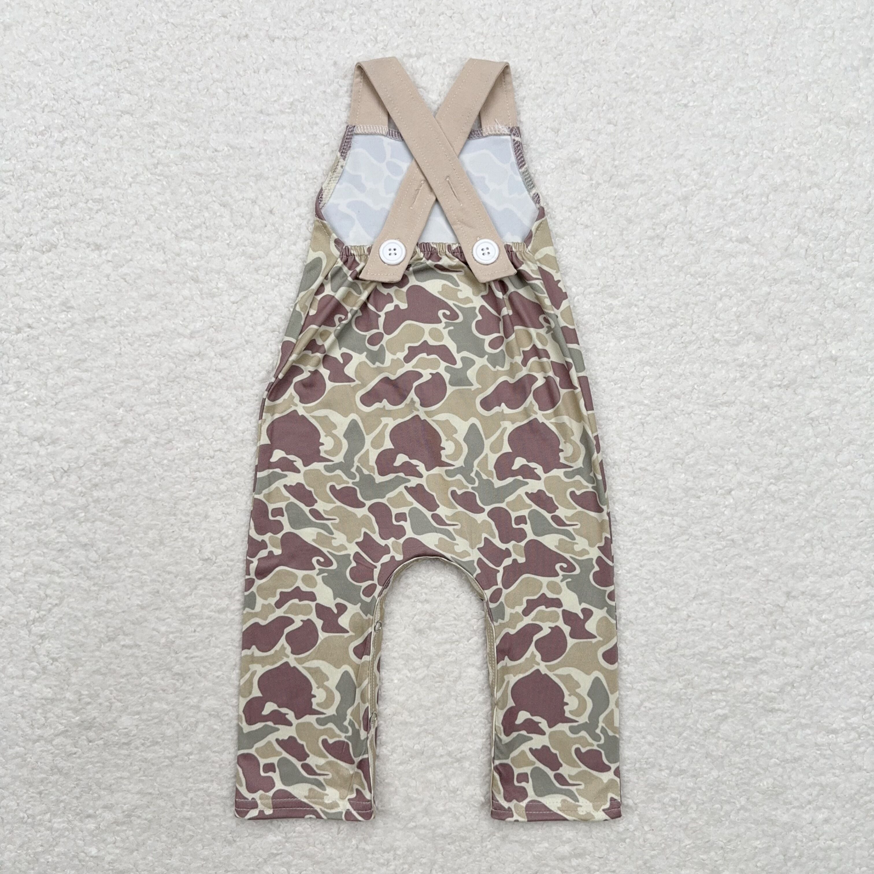 SR1913 0-3M-7-8T RTS baby boy clothes pocket deer camo hunting clothes boy summer romper embroidery embroidered