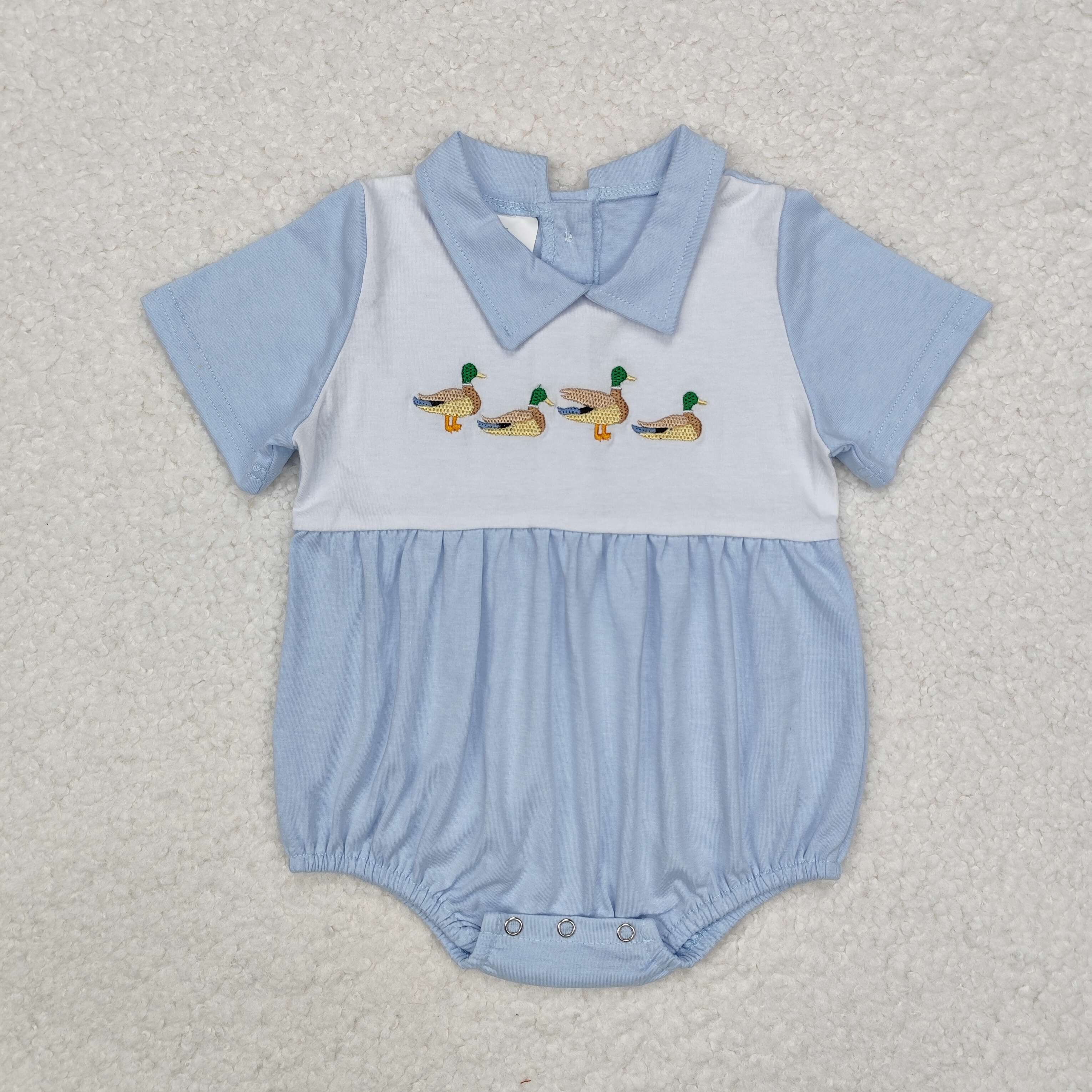 SR2071 RTS baby girl clothes mallard girl summer bubble-embroidery