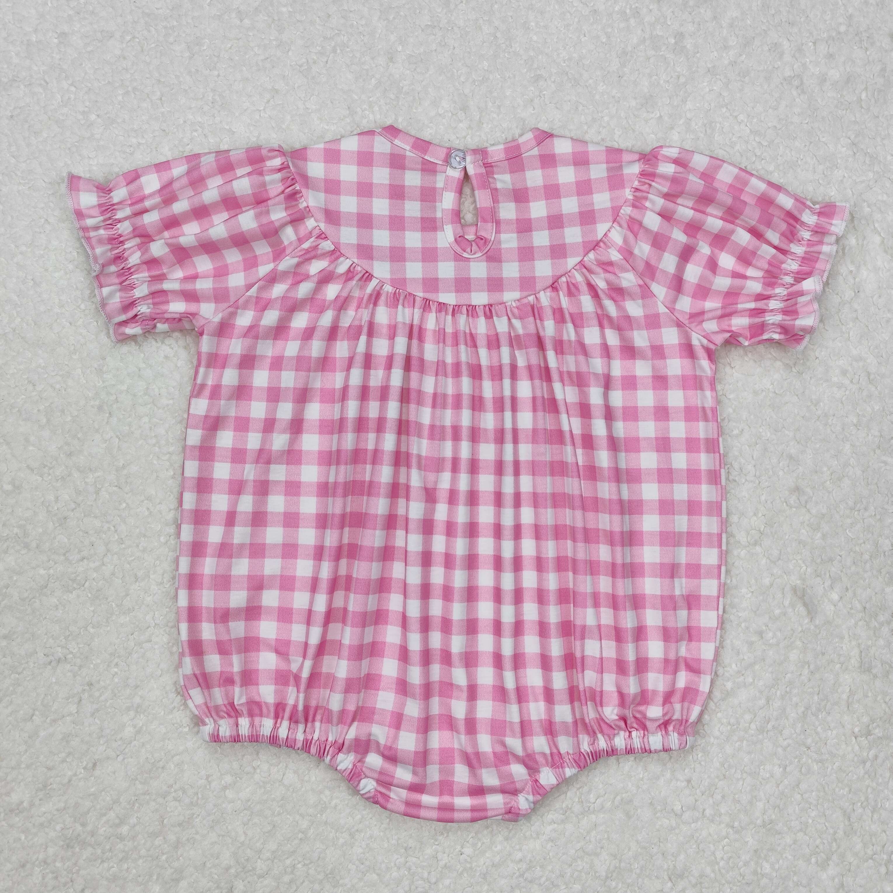 SR2325 RTS baby girl clothes smock grandmillennial bows toddler girl summer bubble
