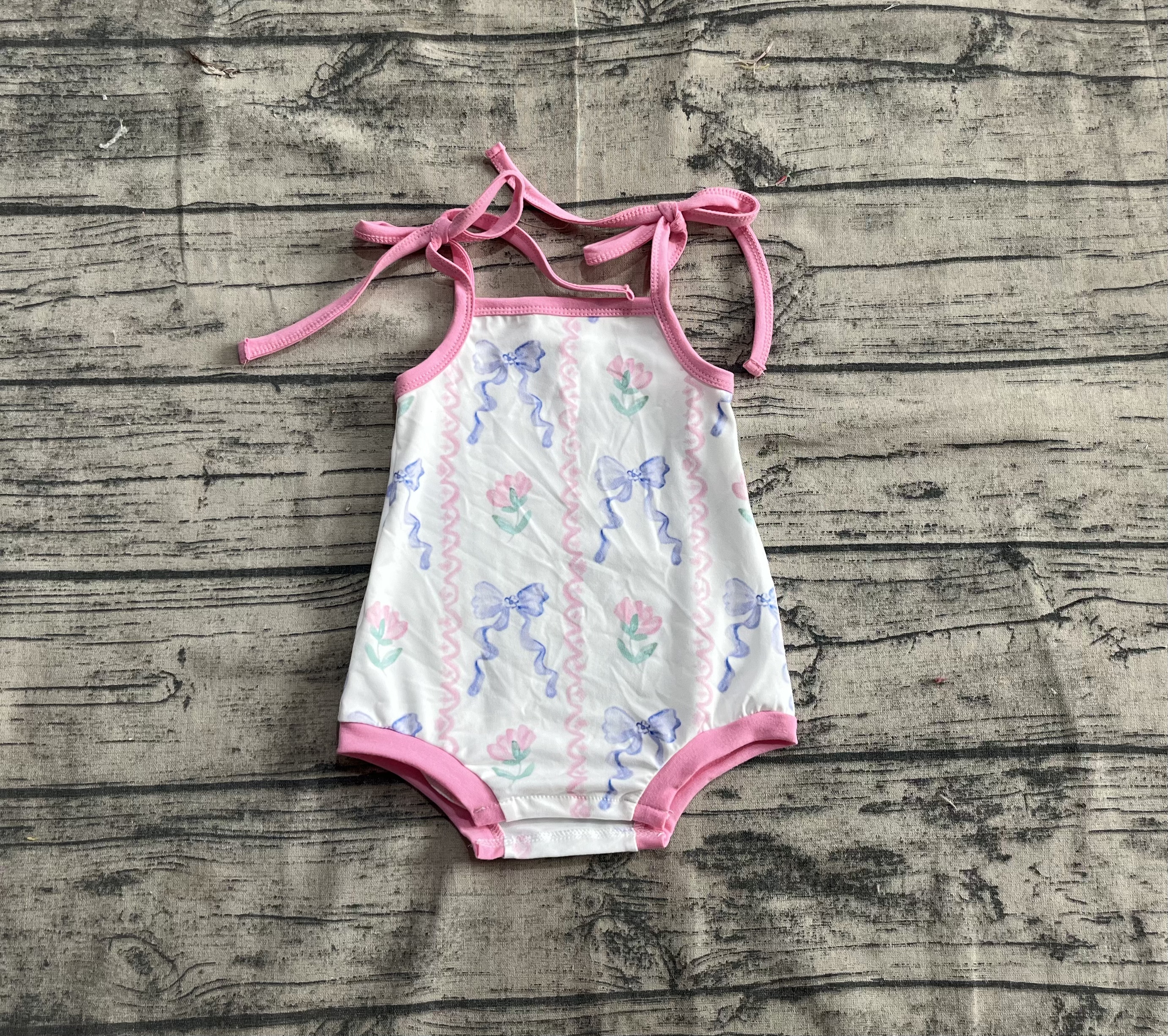 SR2858 pre-order baby girl clothes floral toddler girl summer bubble-real pic 2025.4.21 