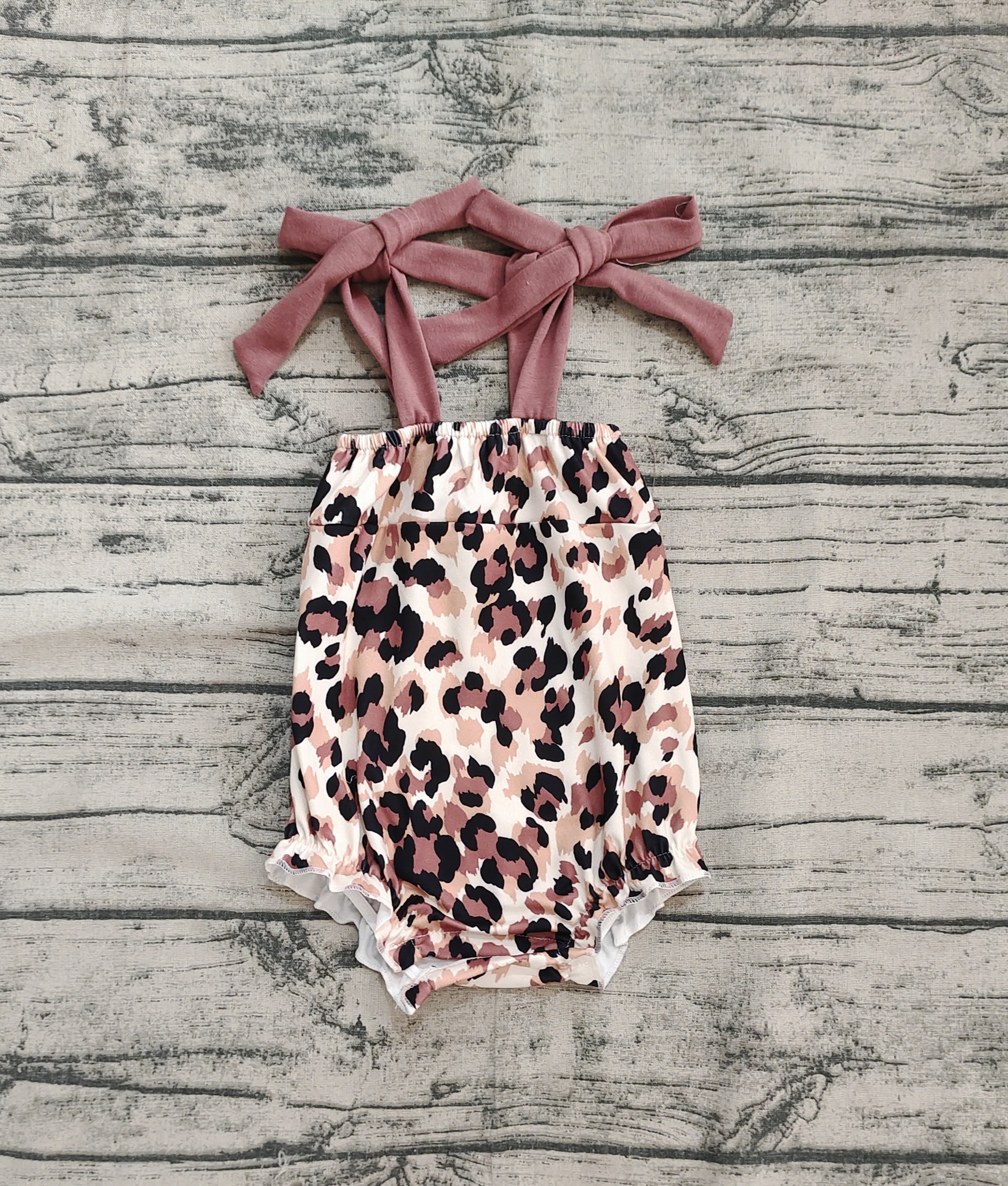 SR2913 pre-order baby girl clothes leopard print girl summer bubble-real pic 2025.3.17 