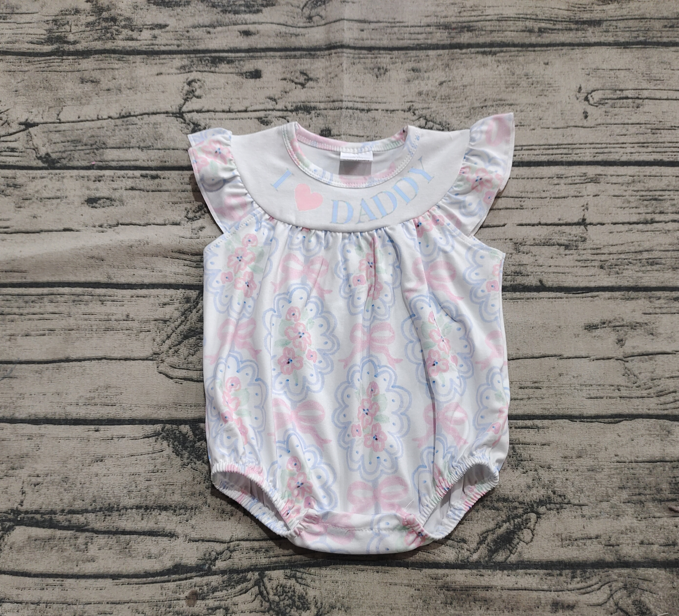 SR2946 pre-order baby girl clothes love daddy girl summer bubble-real pic 2025.3.15 