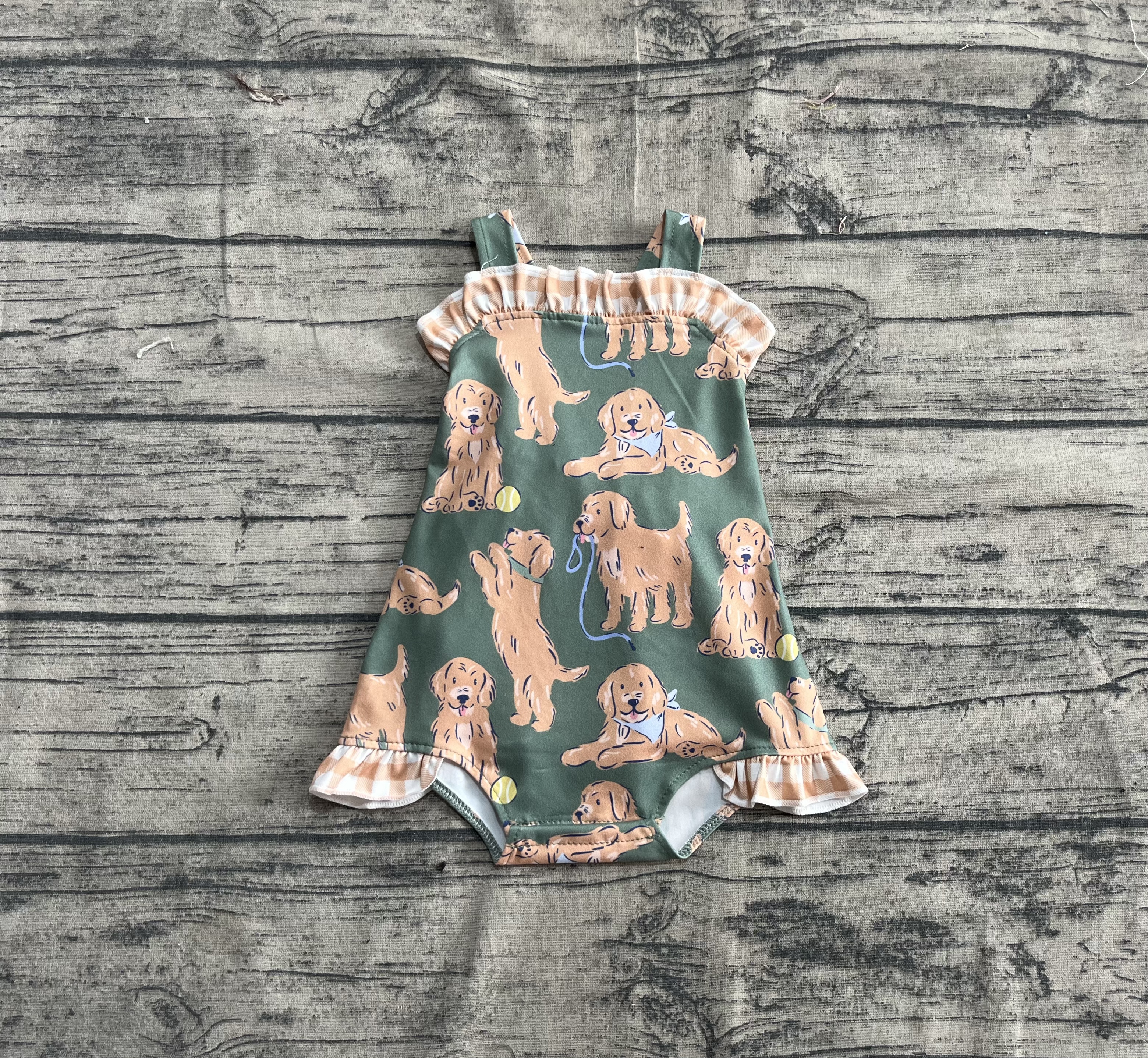 SR2986 pre-order baby girl clothes dog girl summer bubble-real pic 2025.4.21 