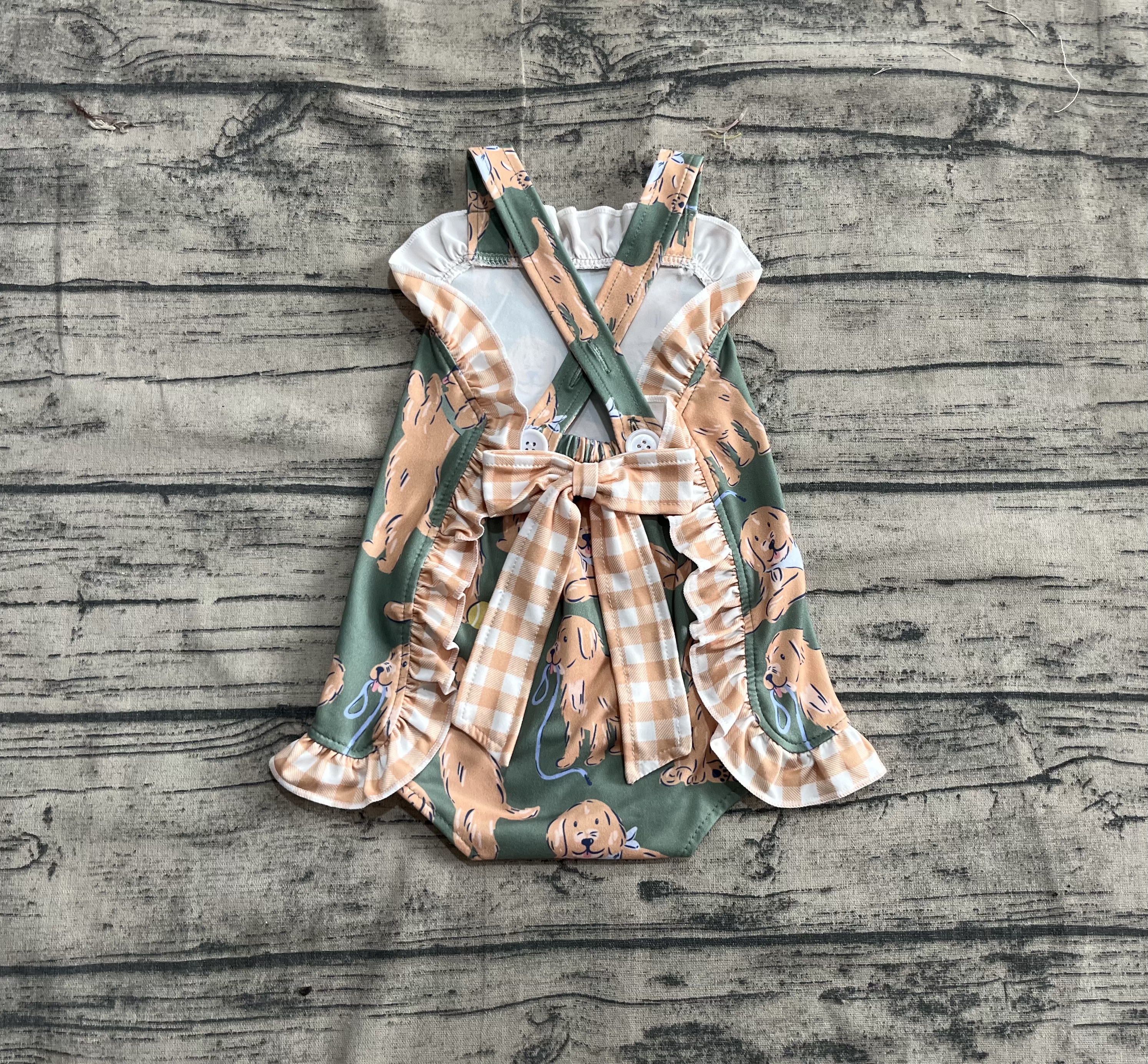 SR2986 pre-order baby girl clothes dog girl summer bubble-real pic 2025.4.21 