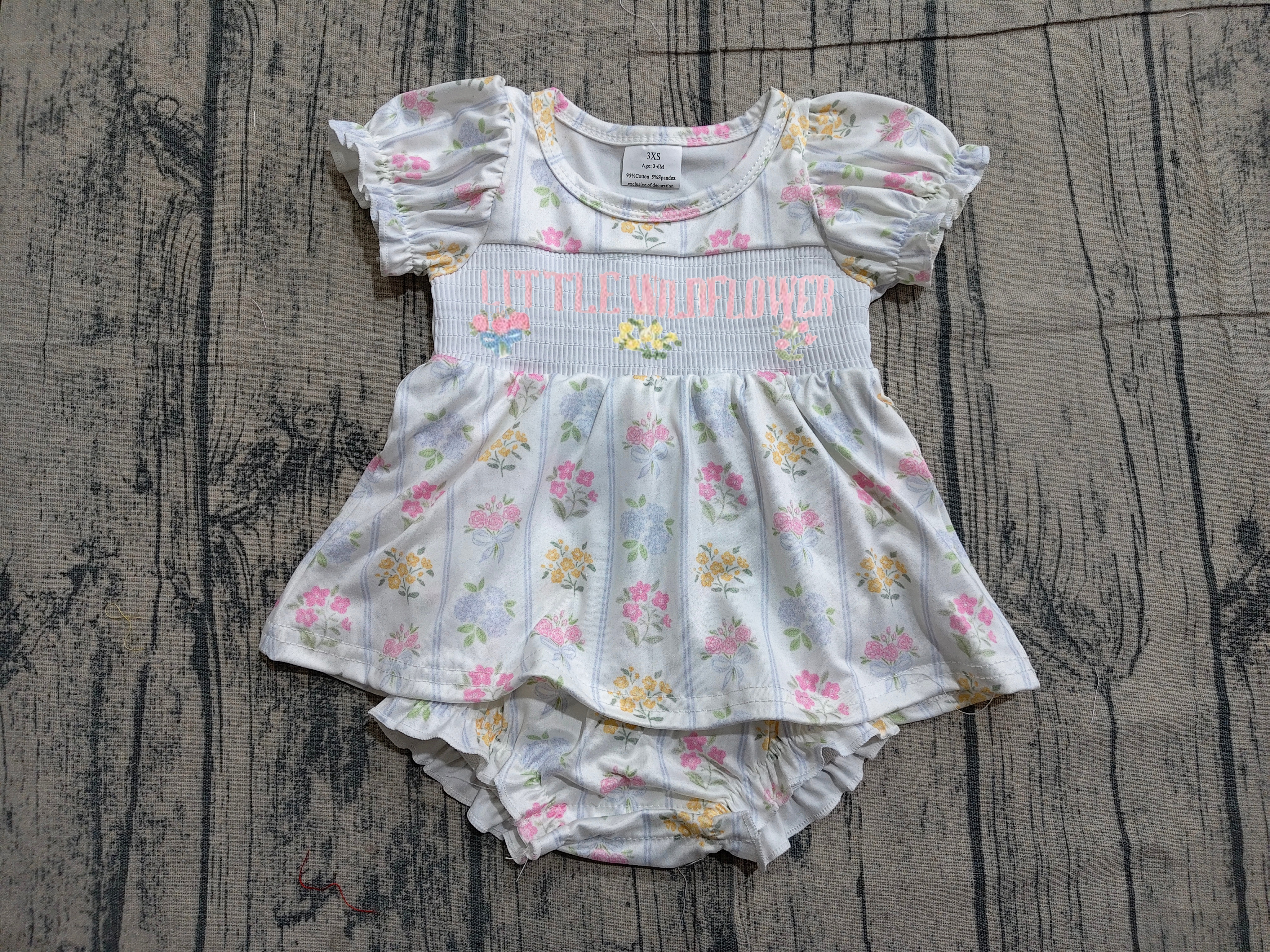 SR3043 pre-order baby girl clothes flower girl summer bubble-real pic 2026.3.26 