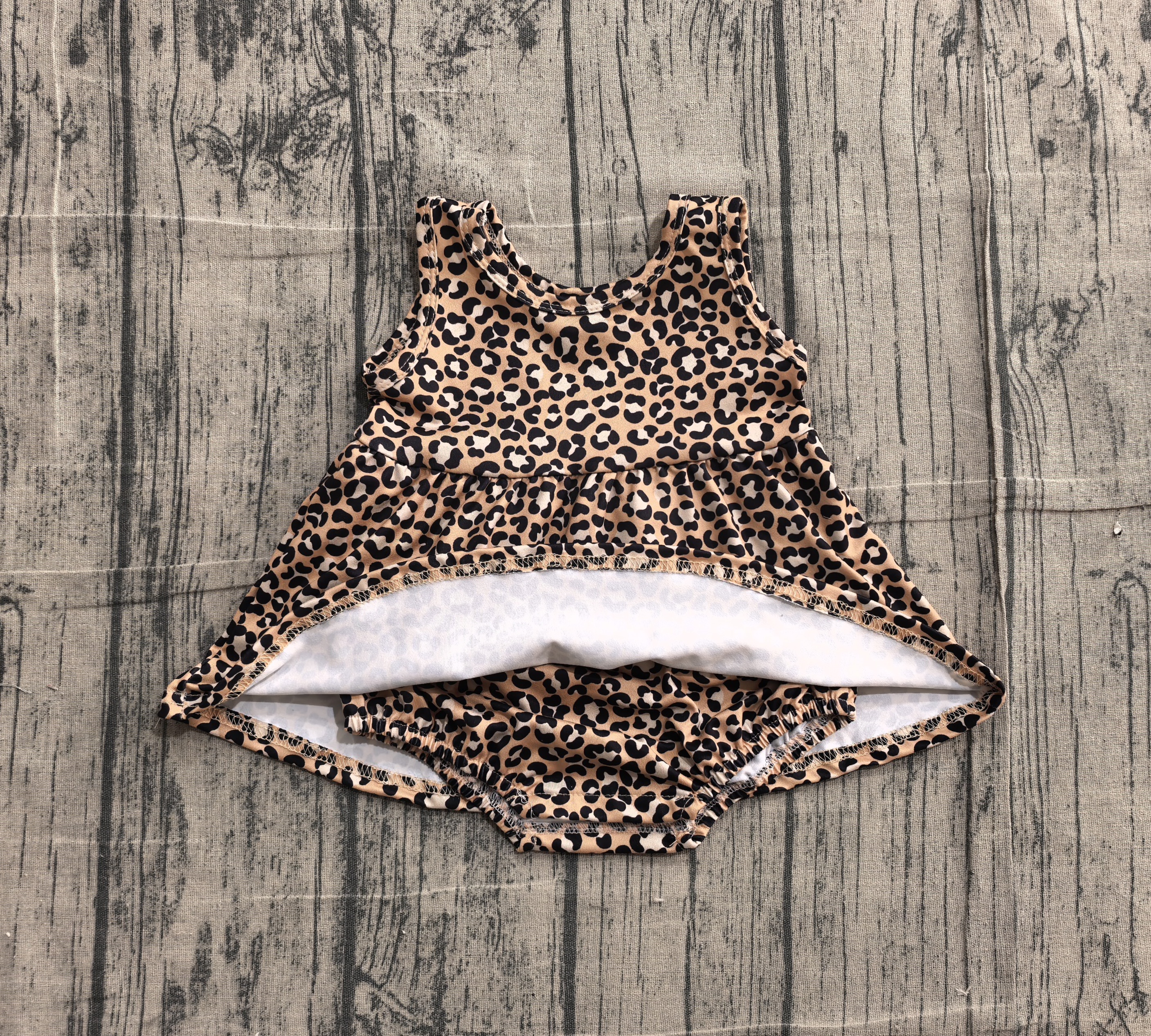 SR3070 pre-order baby girl clothes leopard print  girl summer  jumpsuit-real pic 2026.4.8 