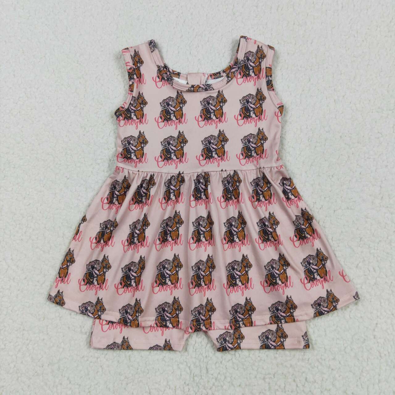 SR3072 3-6M to 5-6T RTS girl clothes cowgirl summer  jumpsuit western clothes
