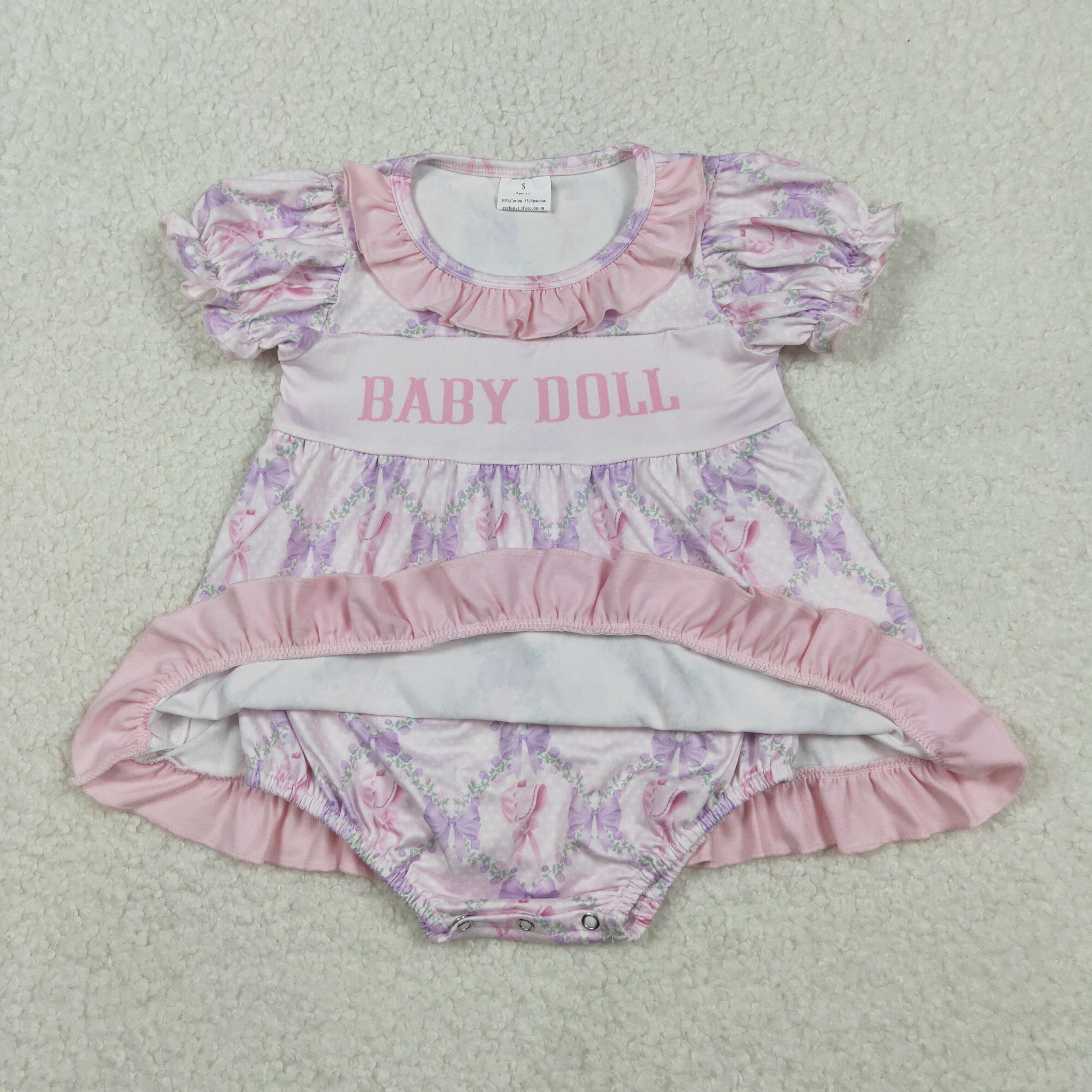 SR3291 RTS baby girl clothes baby doll girl summer bubble