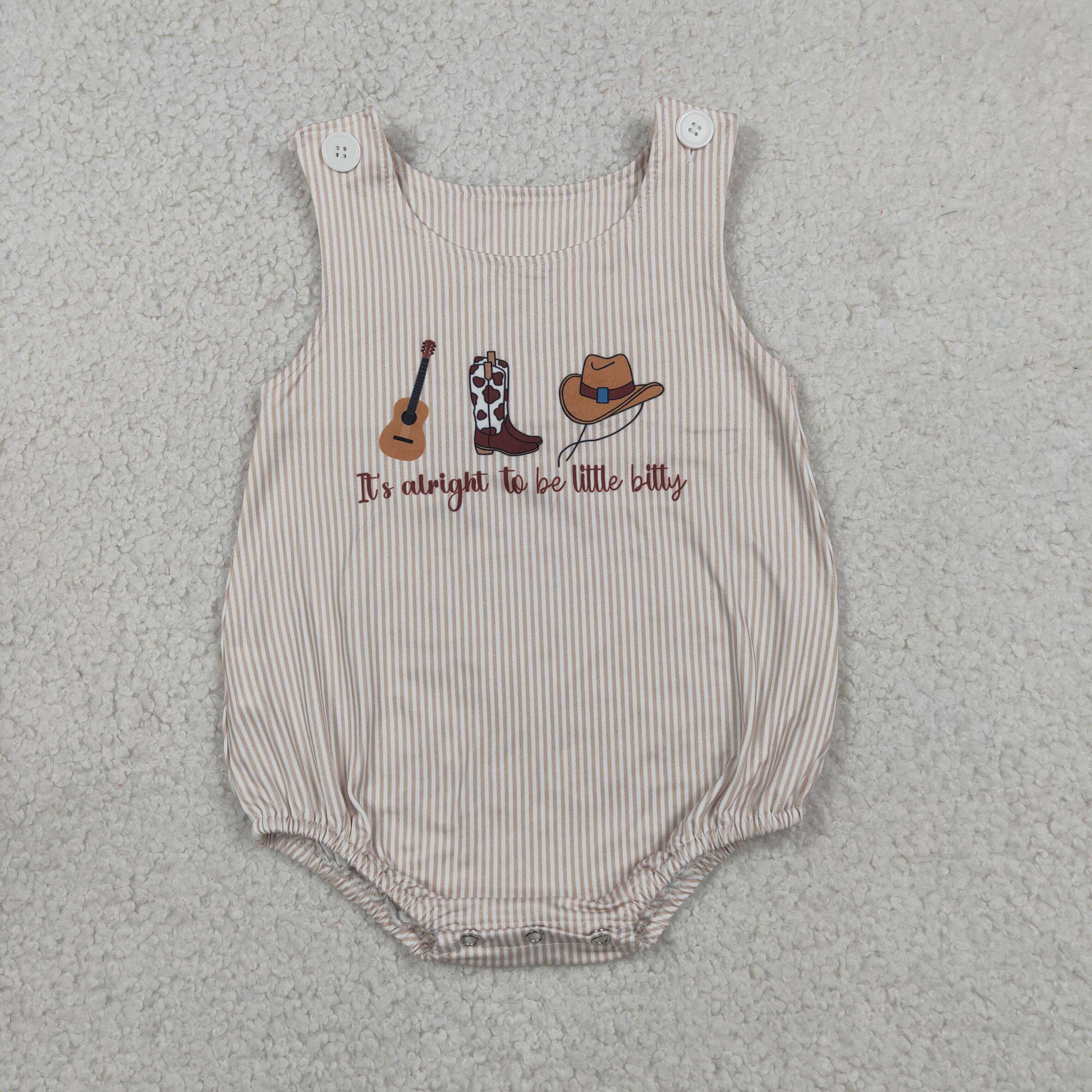 SR3335 RTS baby boy clothes cowboy summer bubble western clothes