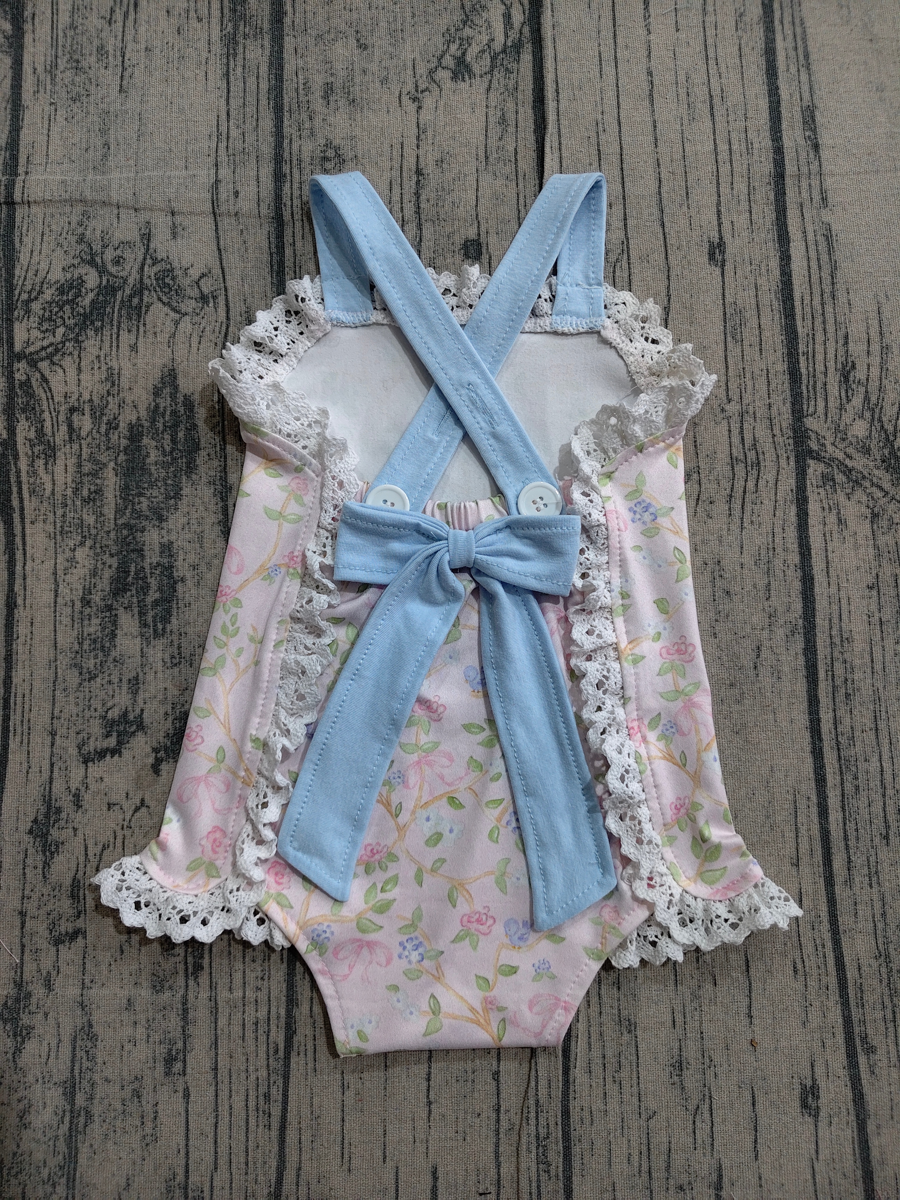 SR3461 pre-order baby girl clothes floral girl  summer bubble-real pic 2026.3.23