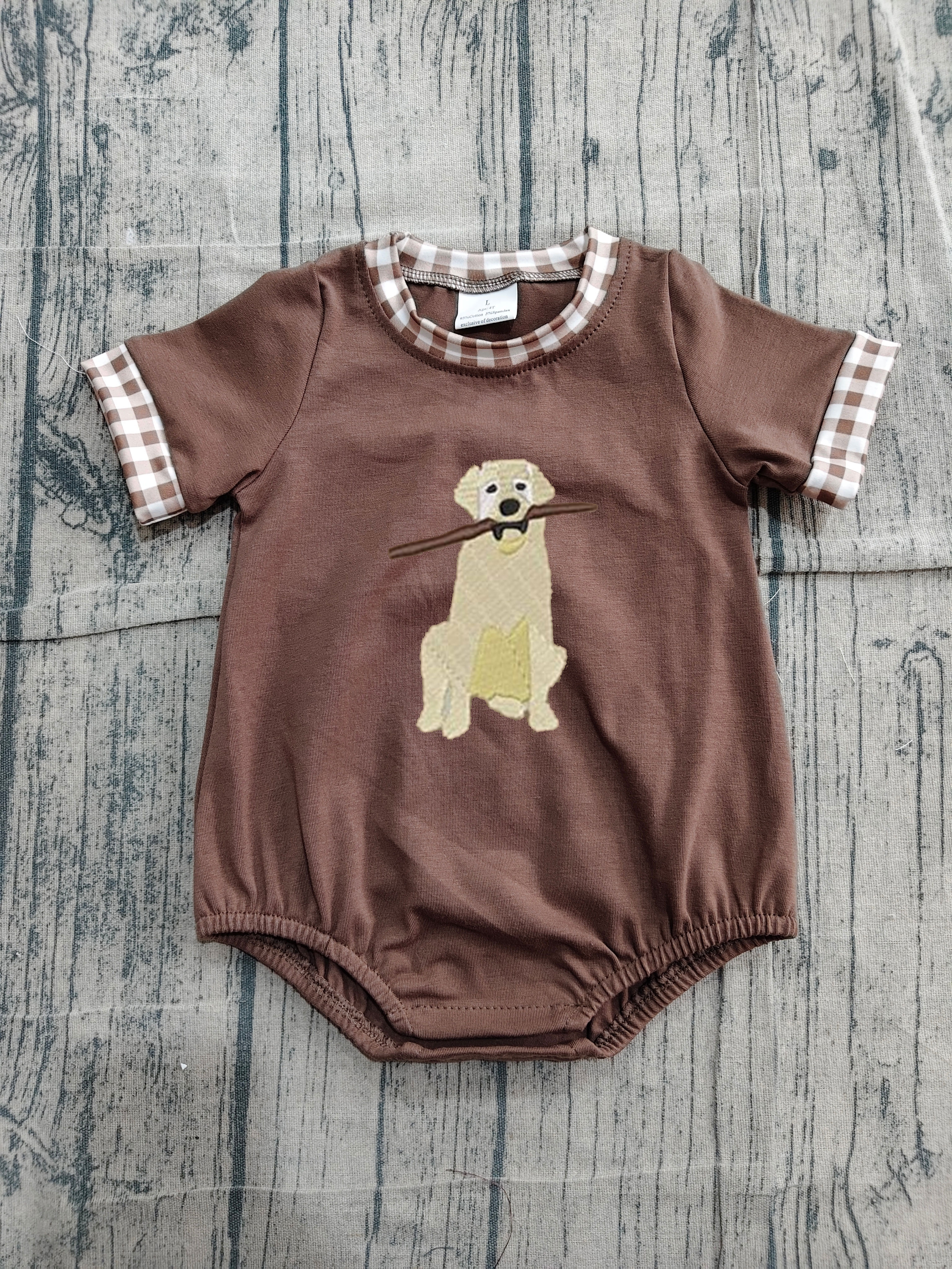 SR3470 pre-order baby boy clothes hunting  boy summer embroidery bubble-real pic 2026.4.25 